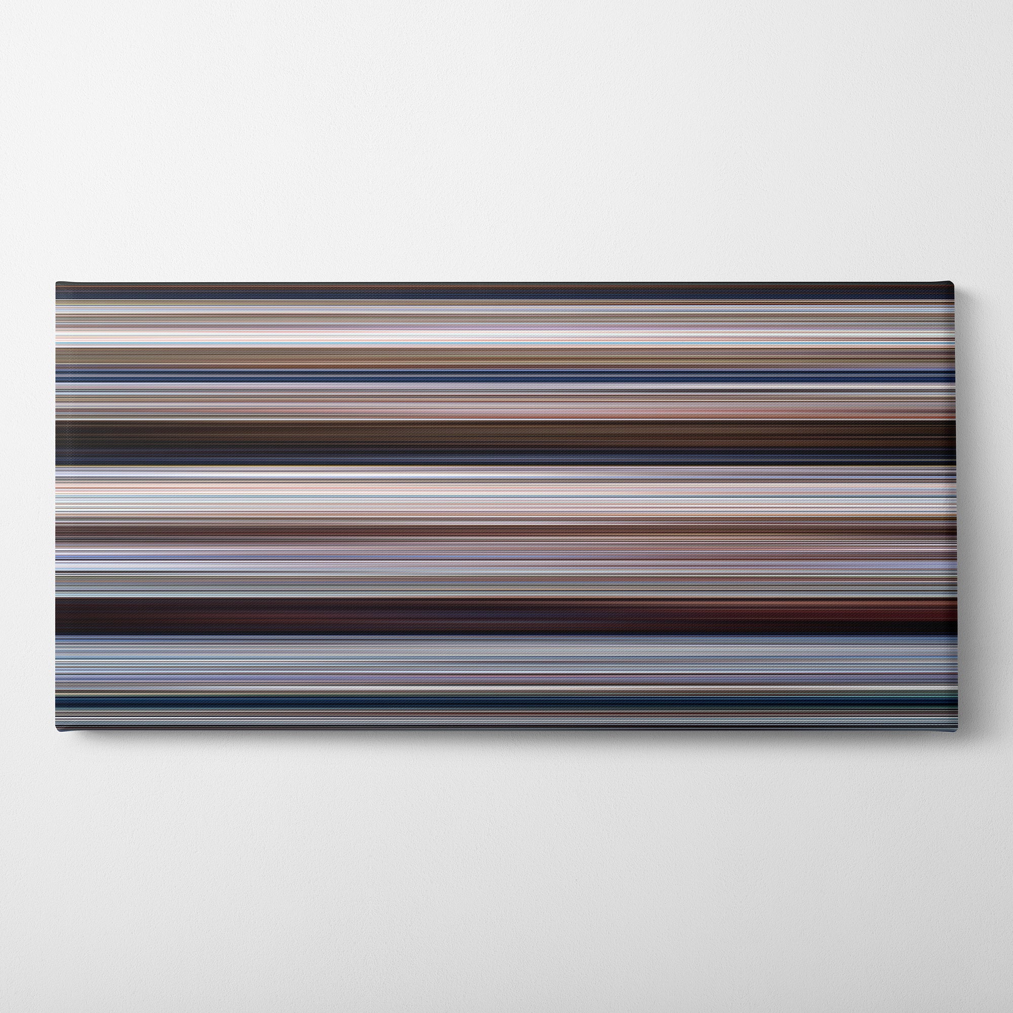 Jaws (1975) CineSpectrum Color Spectrum Canvas Print - Horizontal on Wall