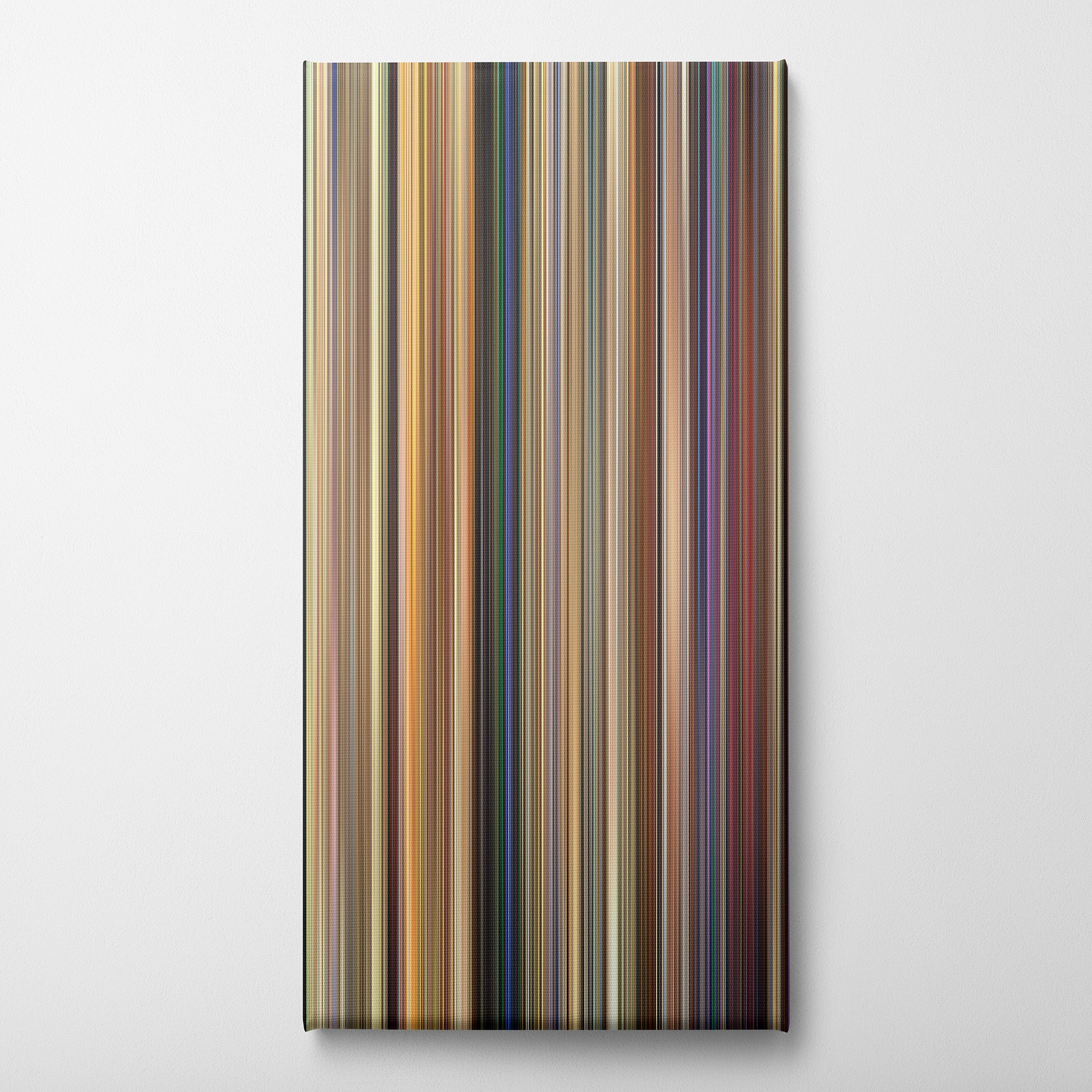 Jay and Silent Bob Strike Back (2001) CineSpectrum Color Spectrum Canvas Print - Vertical on Wall