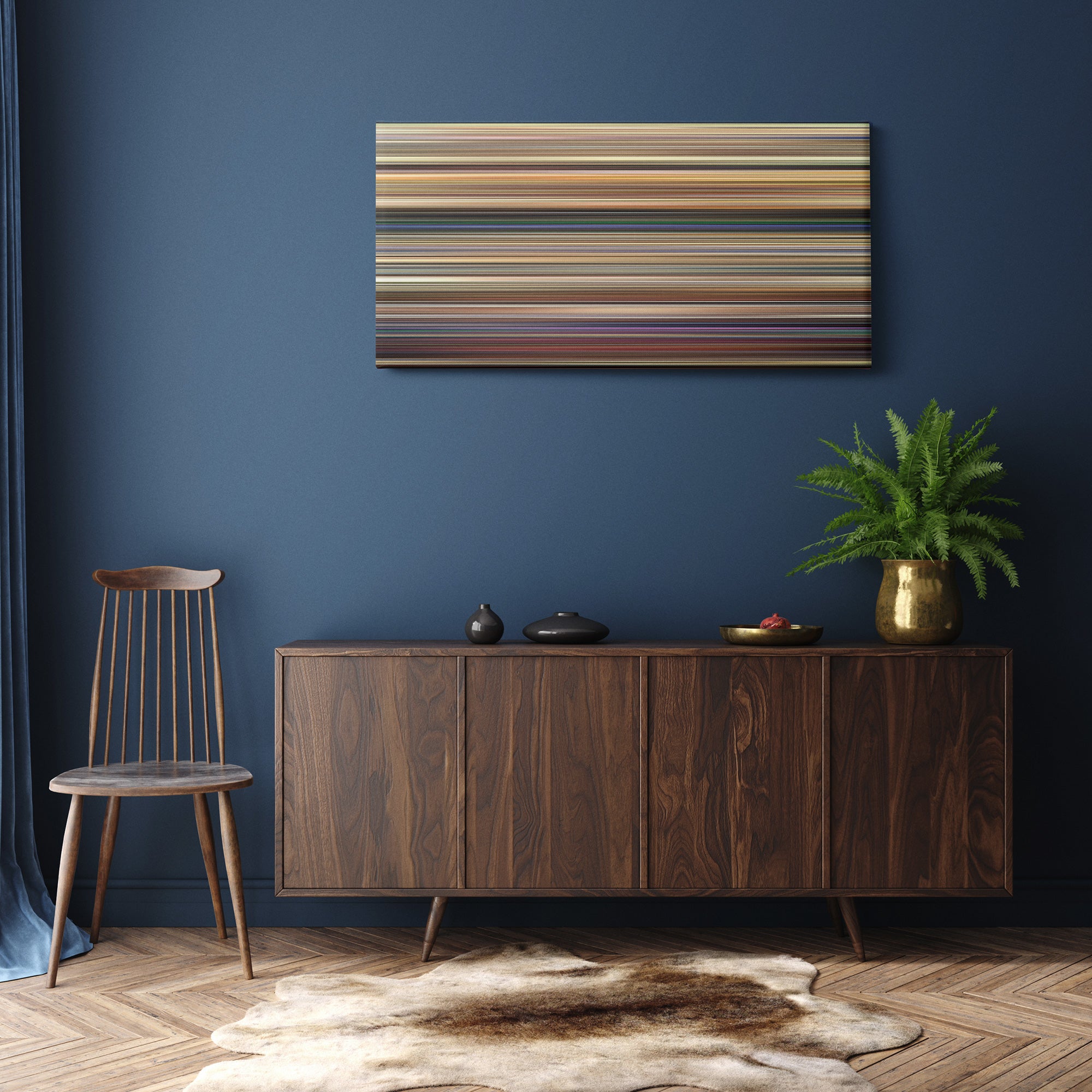 Jay and Silent Bob Strike Back (2001) CineSpectrum Color Spectrum Canvas Print - Hanging Horizontal on Wall in Room