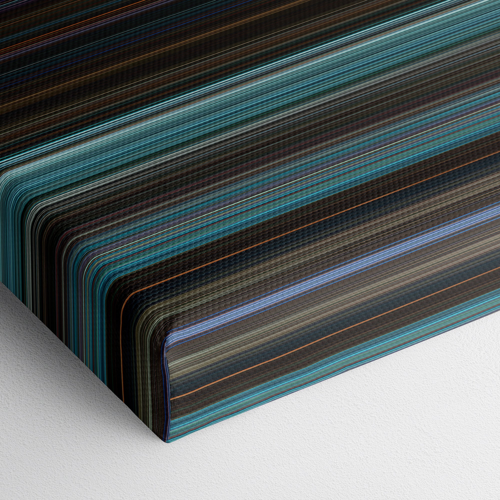 John Wick Chapter 2 (2017) CineSpectrum Color Spectrum Canvas Print - Close Up of Bottom of Print