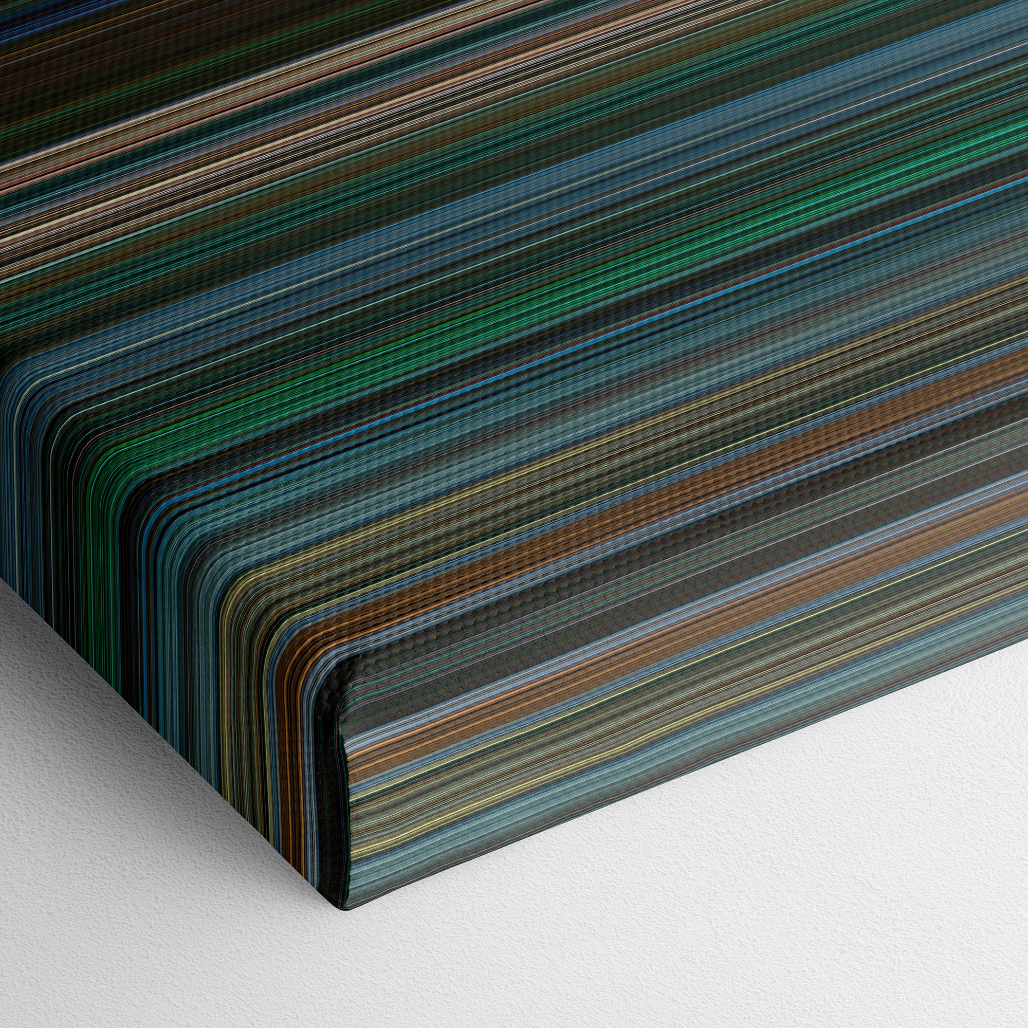 John Wick Chapter 3 - Parabellum (2019) CineSpectrum Color Spectrum Canvas Print - Close Up of Bottom of Print