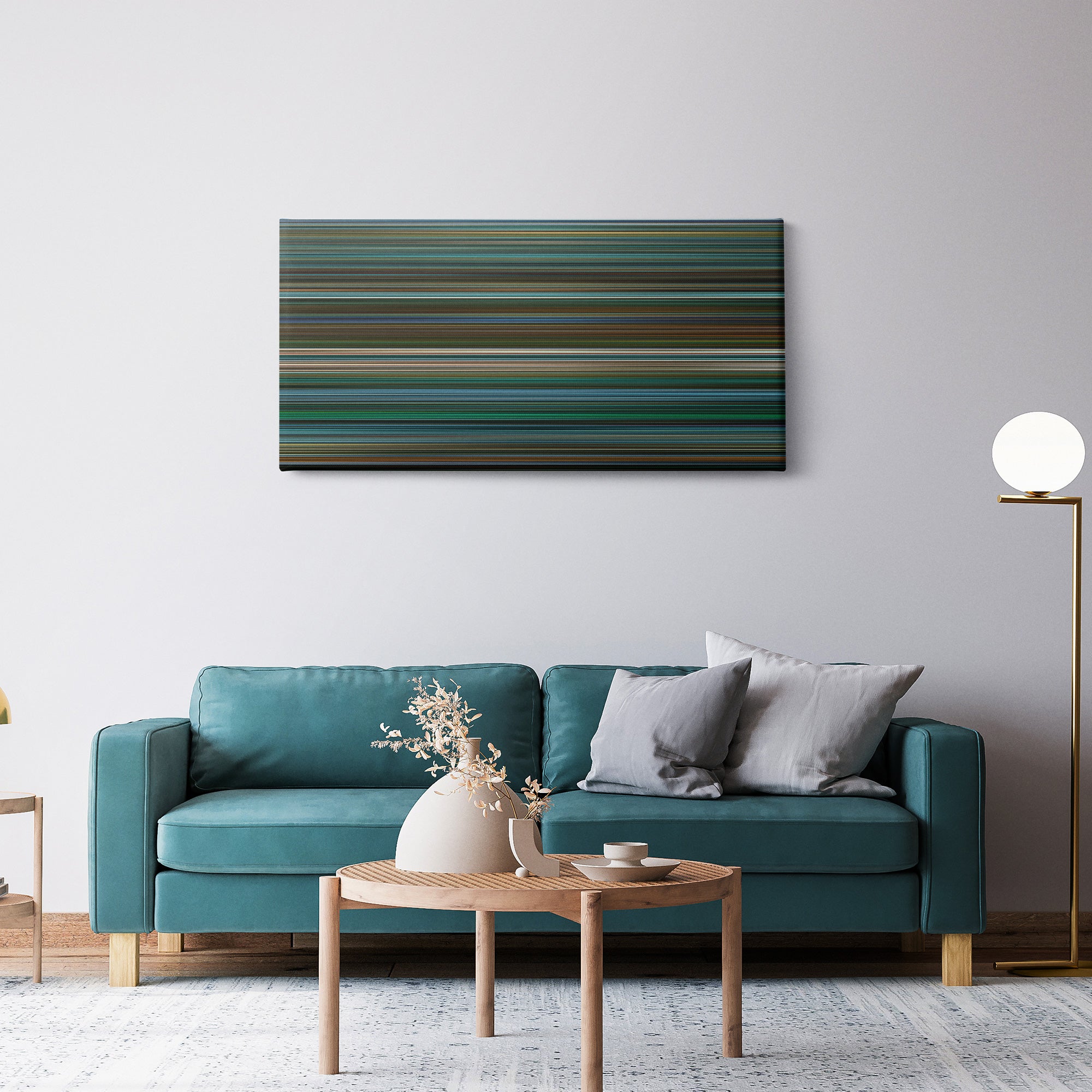 John Wick Chapter 3 - Parabellum (2019) CineSpectrum Color Spectrum Canvas Print - Hanging Horizontal on Wall in Room