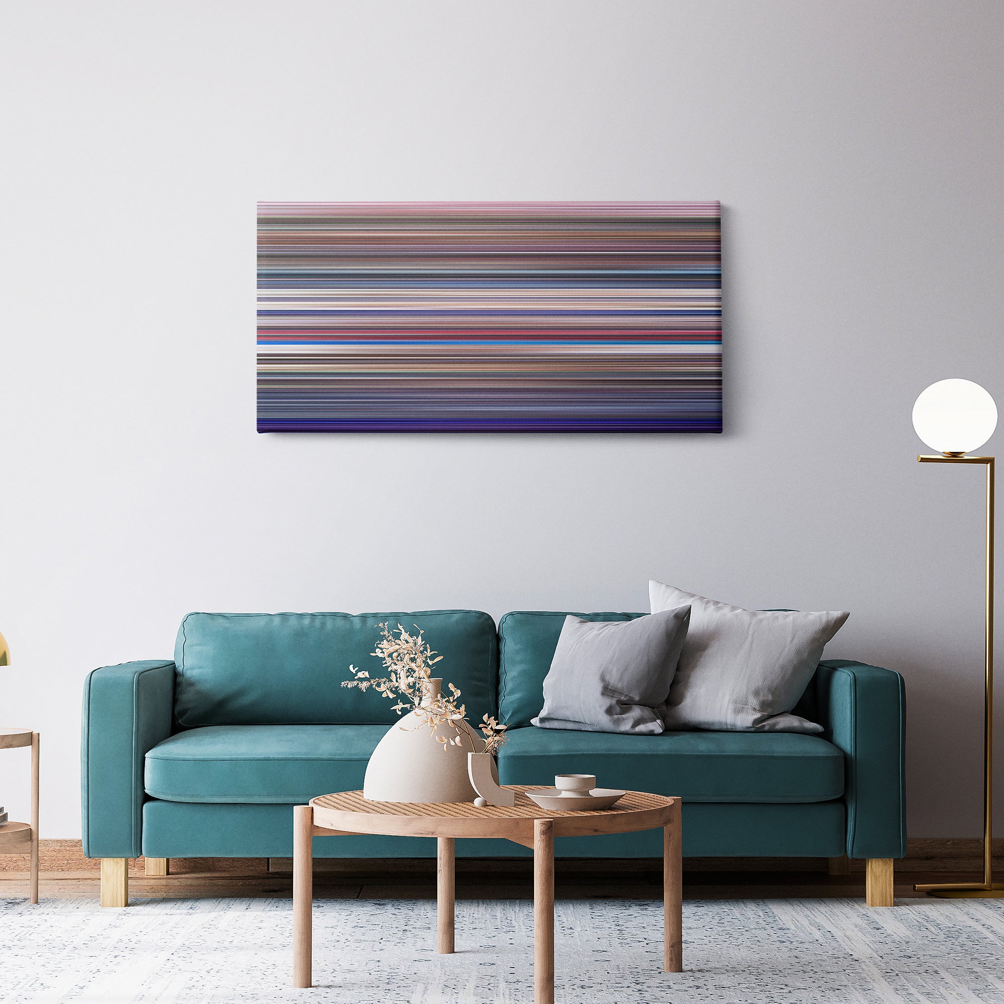 Josie and the Pussycats (2001) CineSpectrum Color Spectrum Canvas Print - Hanging Horizontal on Wall in Room