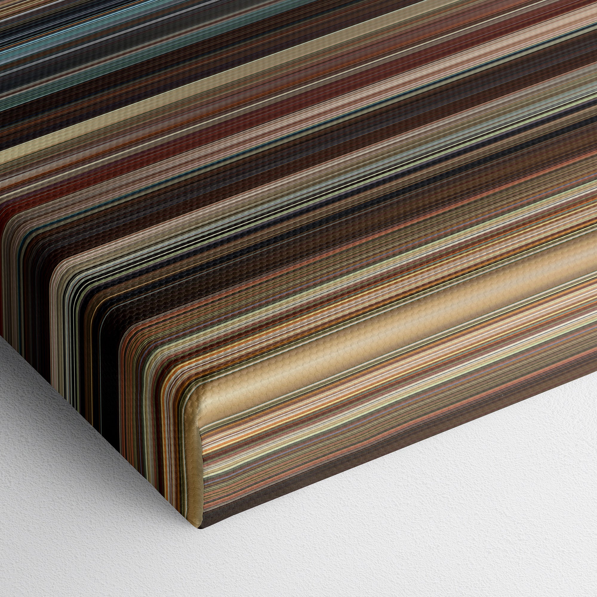 Juno (2007) CineSpectrum Color Spectrum Canvas Print - Close Up of Bottom of Print