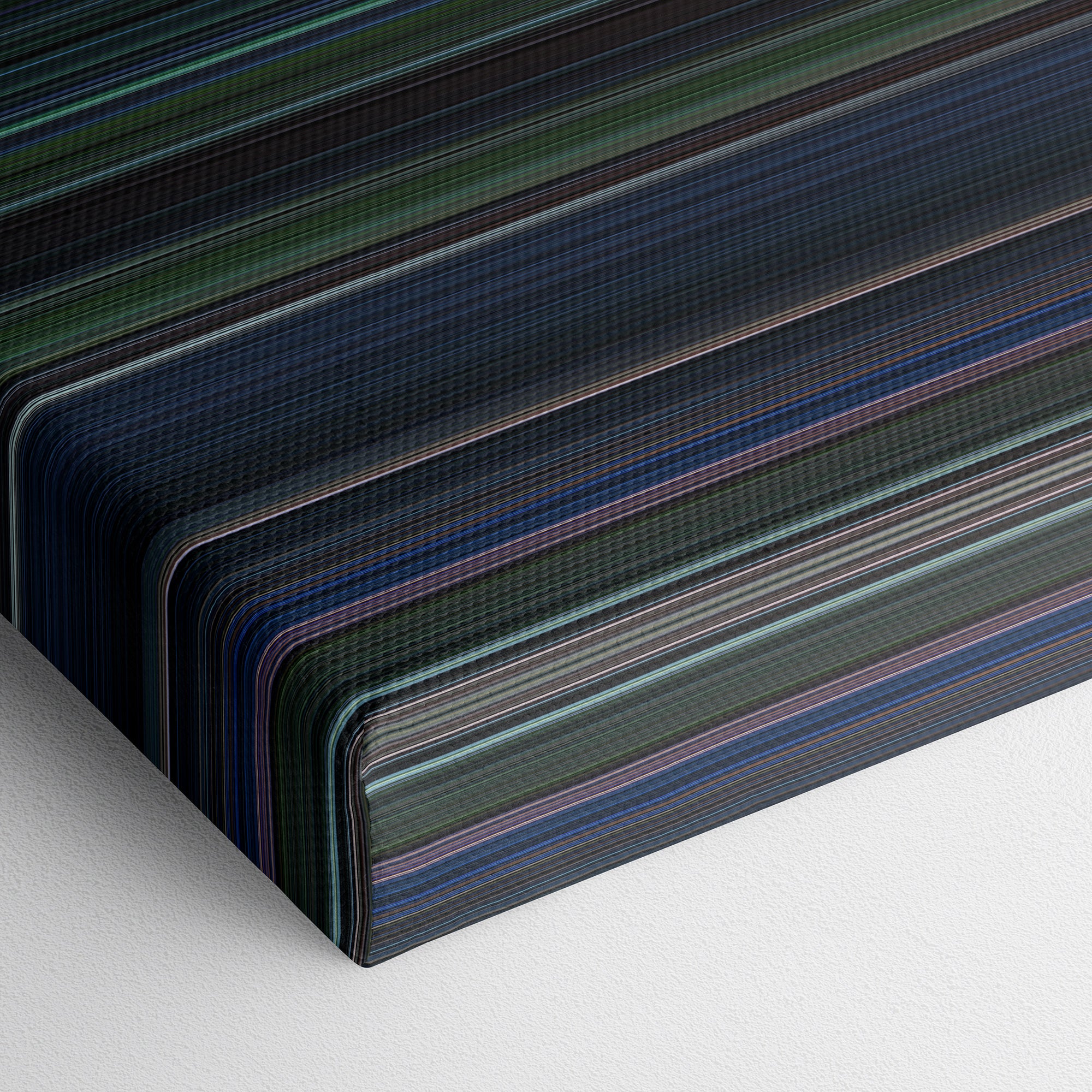 Jurassic Park III (2001) CineSpectrum Color Spectrum Canvas Print - Close Up of Bottom of Print