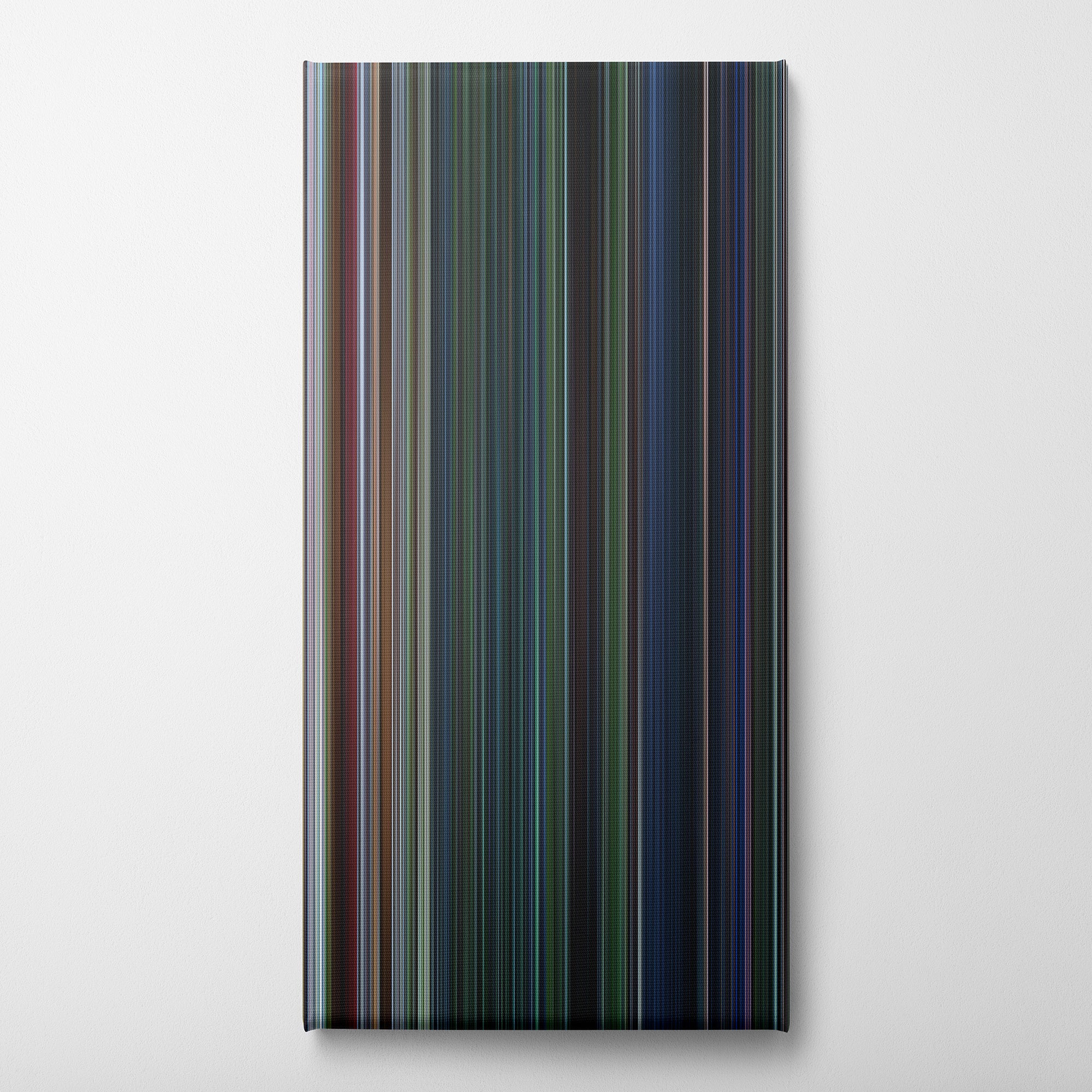 Jurassic Park III (2001) CineSpectrum Color Spectrum Canvas Print - Vertical on Wall