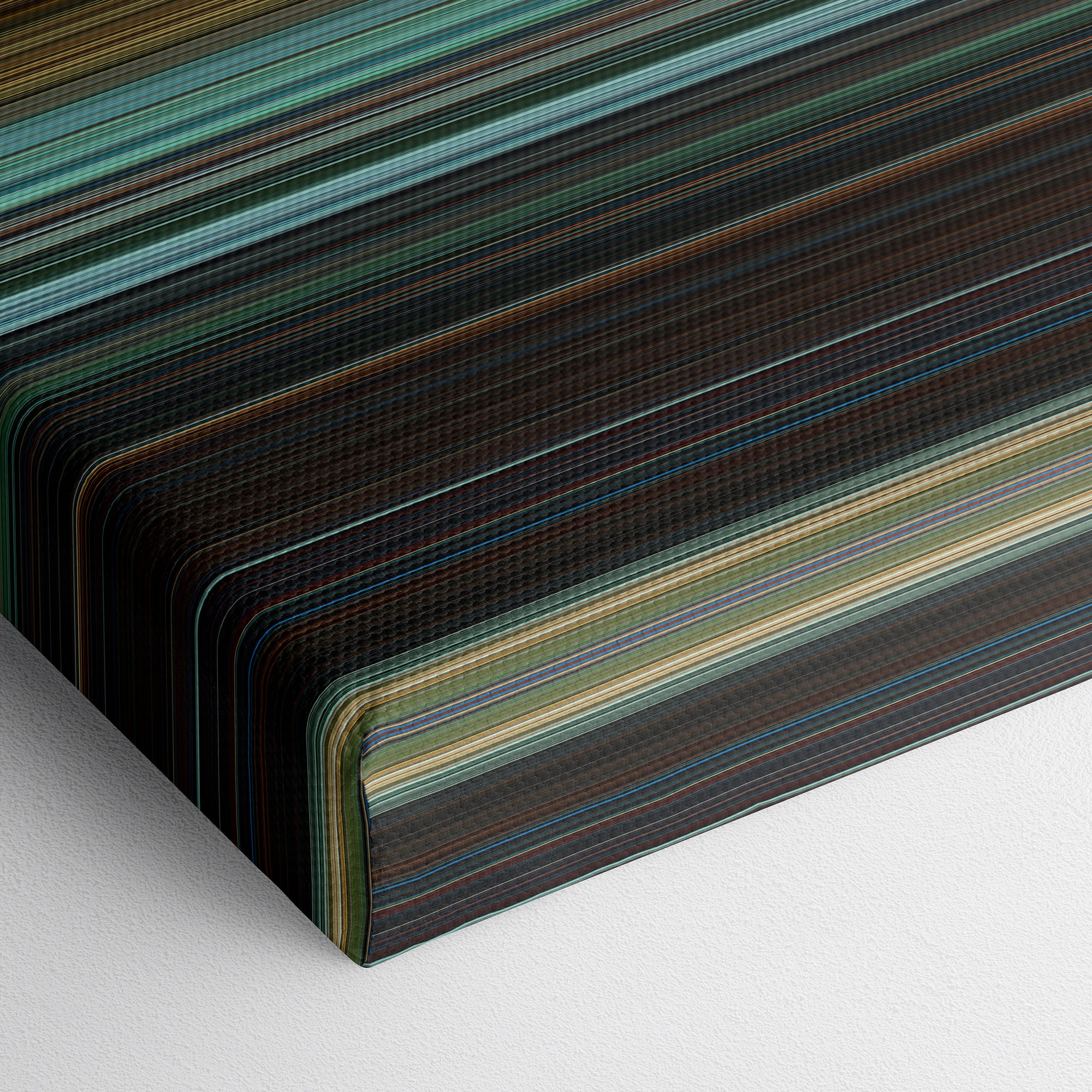 Jurassic World - Dominion (2022) CineSpectrum Color Spectrum Canvas Print - Close Up of Bottom of Print