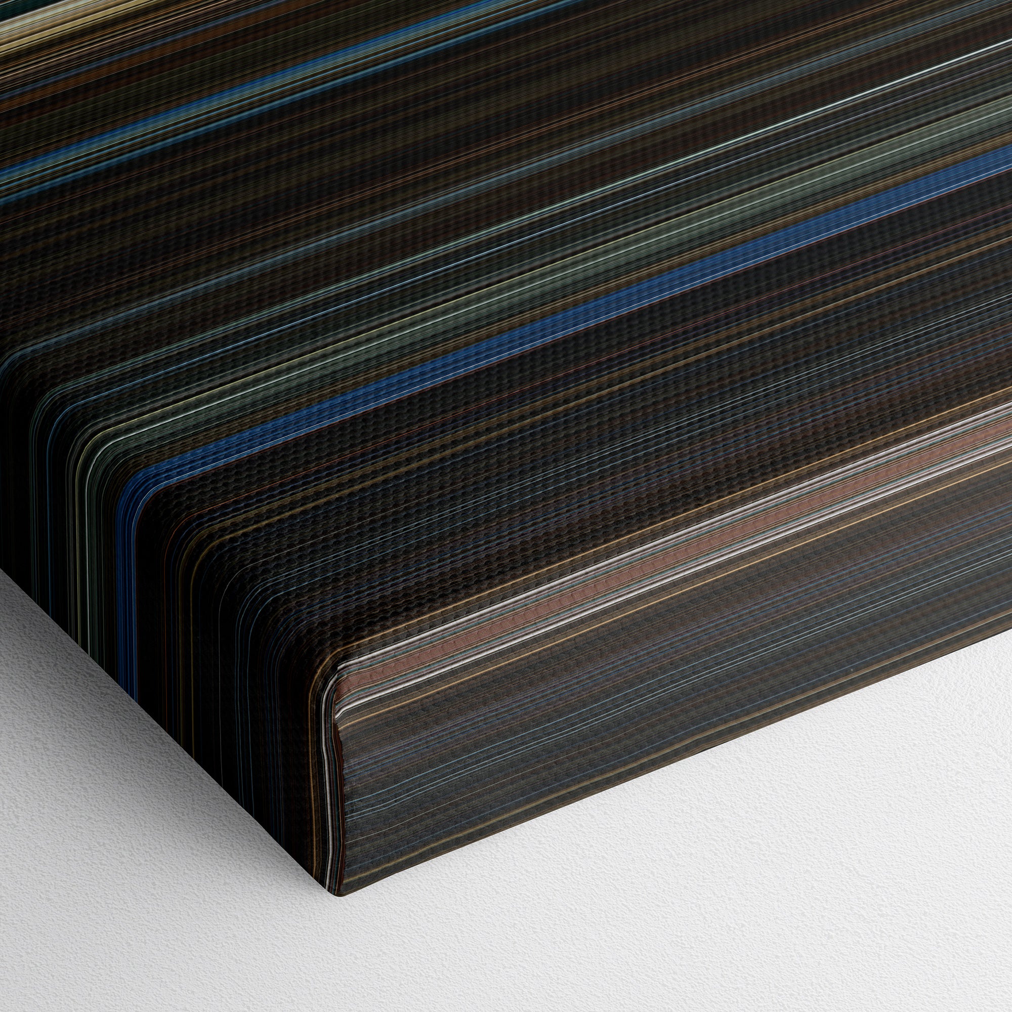 Jurassic World - Fallen Kingdom (2018) CineSpectrum Color Spectrum Canvas Print - Close Up of Bottom of Print