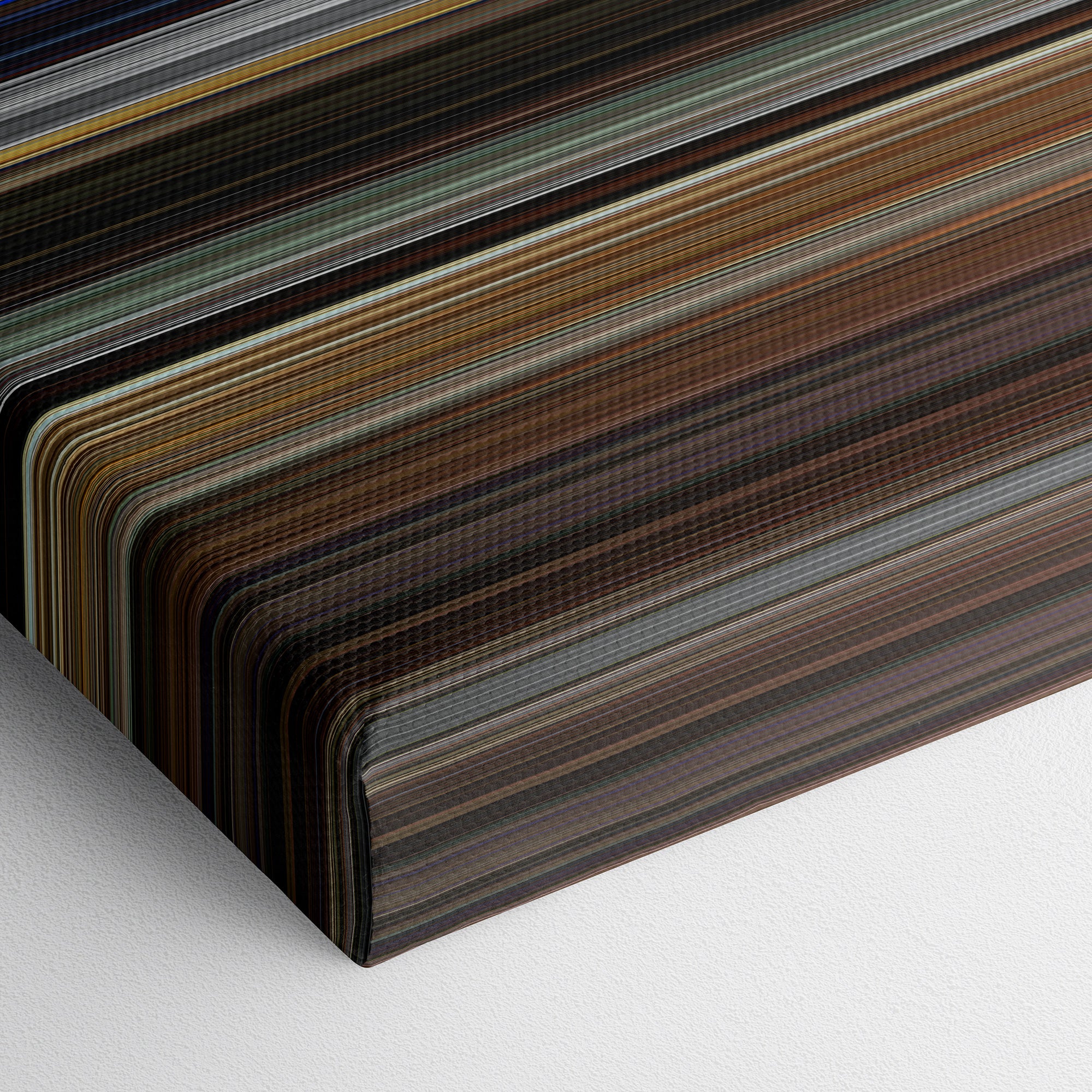 KIll Bill - The Whole Bloody Affair (2011) CineSpectrum Color Spectrum Canvas Print - Close Up of Bottom of Print