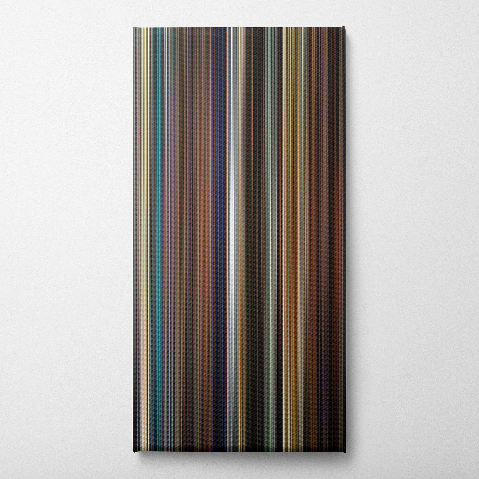 KIll Bill - The Whole Bloody Affair (2011) CineSpectrum Color Spectrum Canvas Print - Vertical on Wall