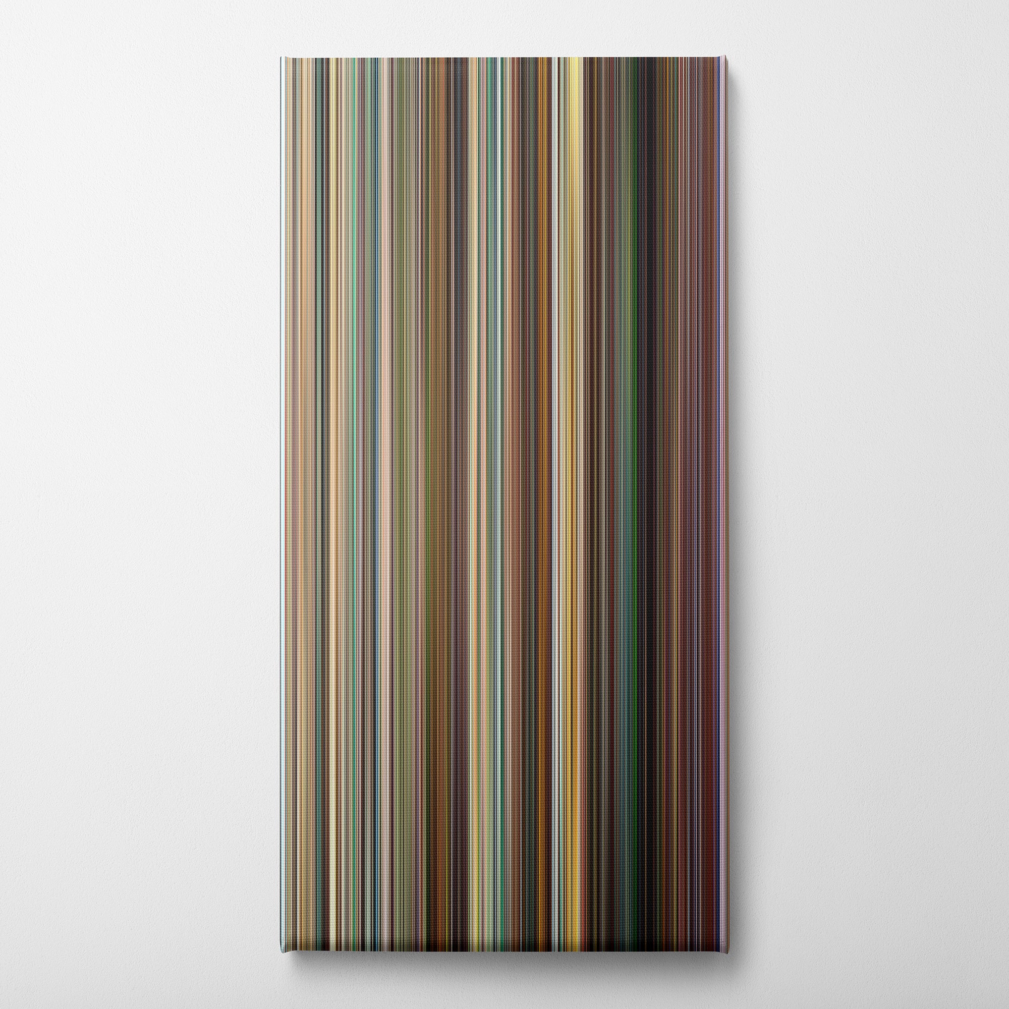 Kick Ass (2010) CineSpectrum Color Spectrum Canvas Print - Vertical on Wall