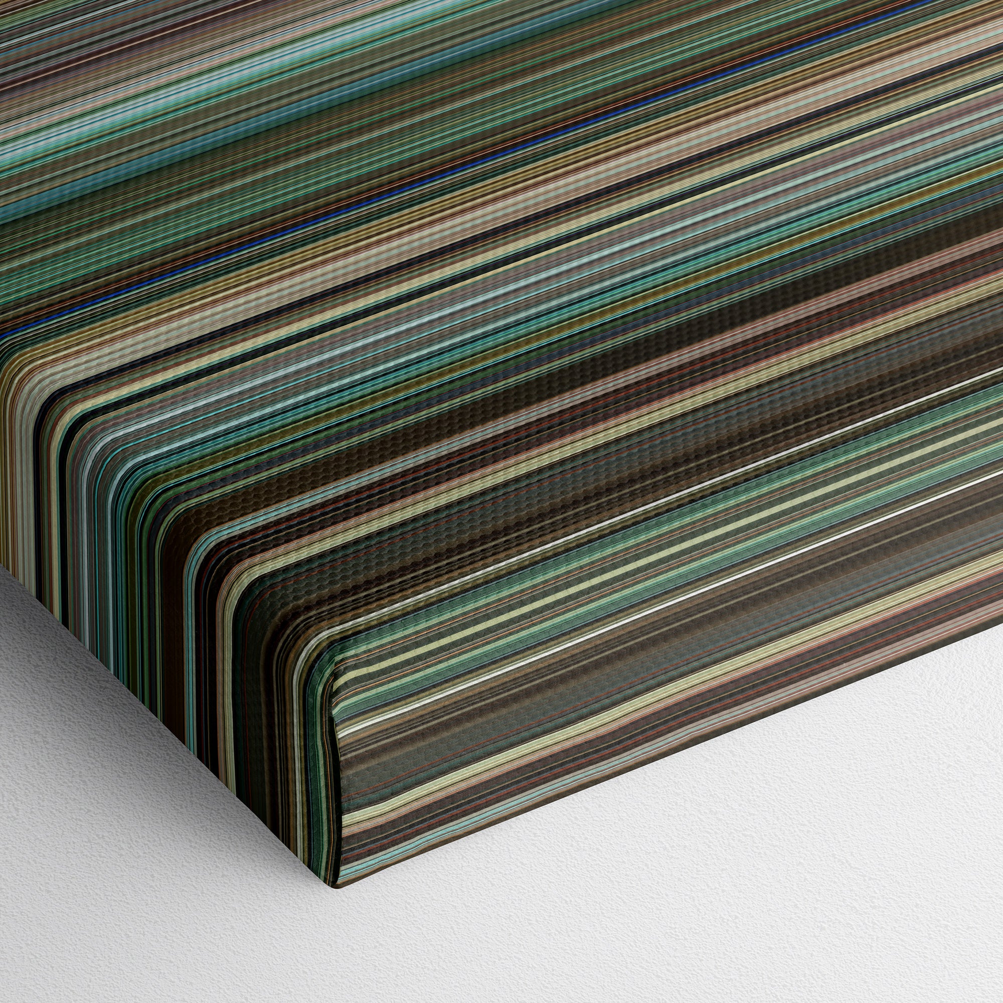 Kids (1995) CineSpectrum Color Spectrum Canvas Print - Close Up of Bottom of Print