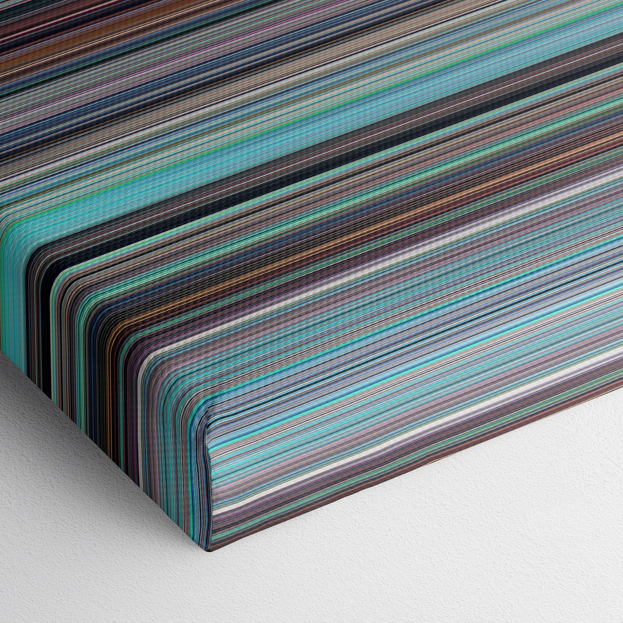 Kiki's Delivery Service (1989) CineSpectrum Color Spectrum Canvas Print - Close Up of Bottom of Print