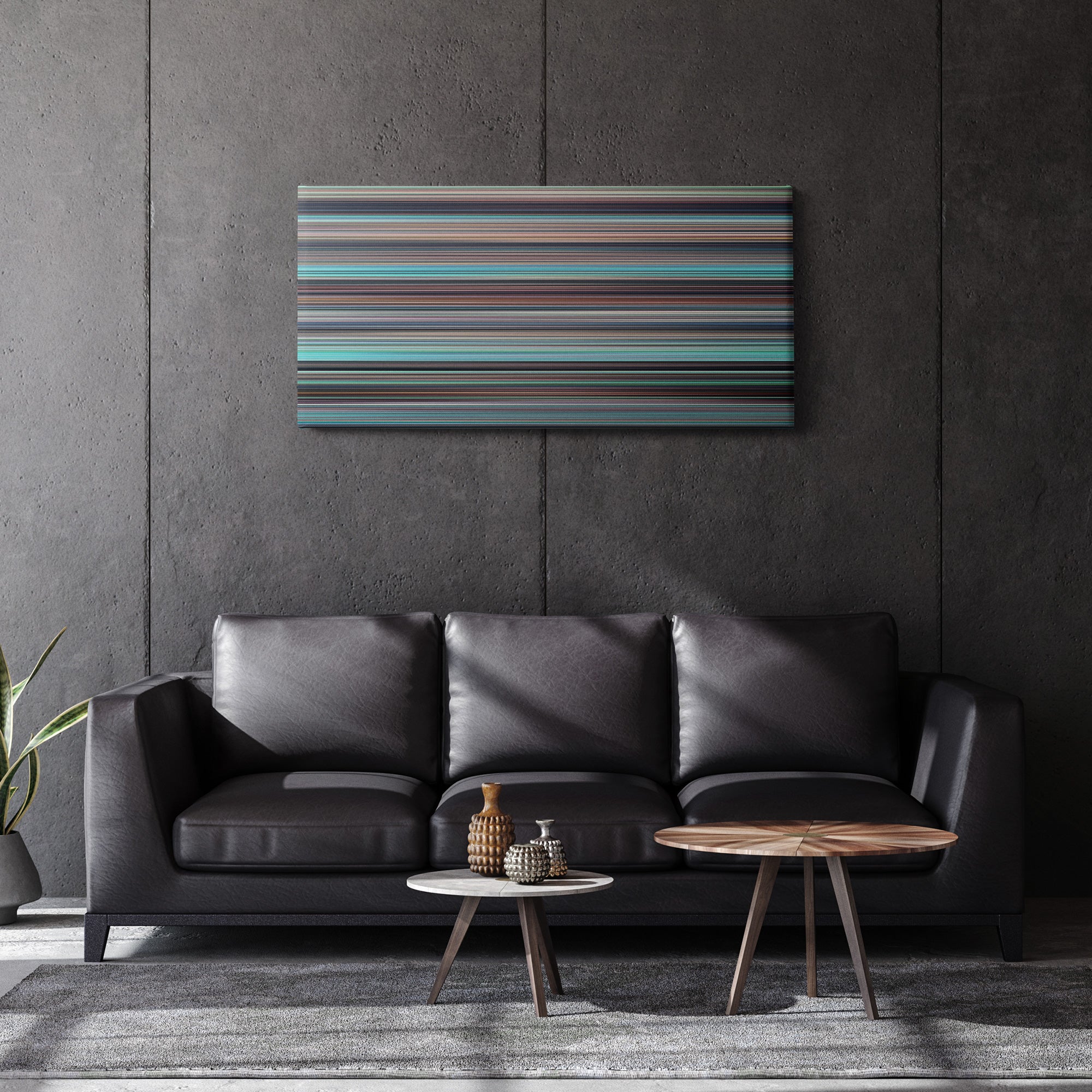 Kiki's Delivery Service (1989) CineSpectrum Color Spectrum Canvas Print - Hanging Horizontal on Wall in Room