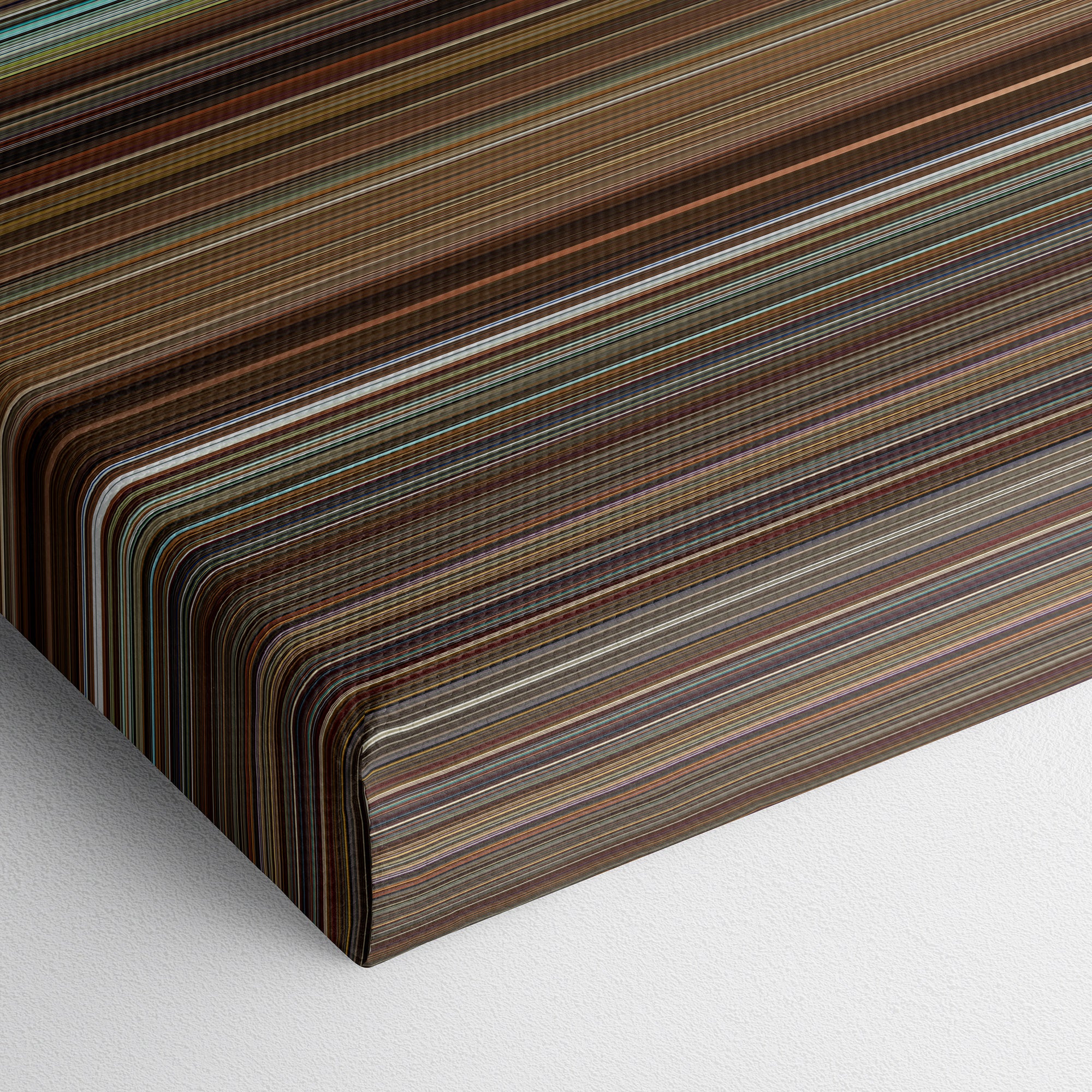 Kingsman - The Secret Service (2014) CineSpectrum Color Spectrum Canvas Print - Close Up of Bottom of Print