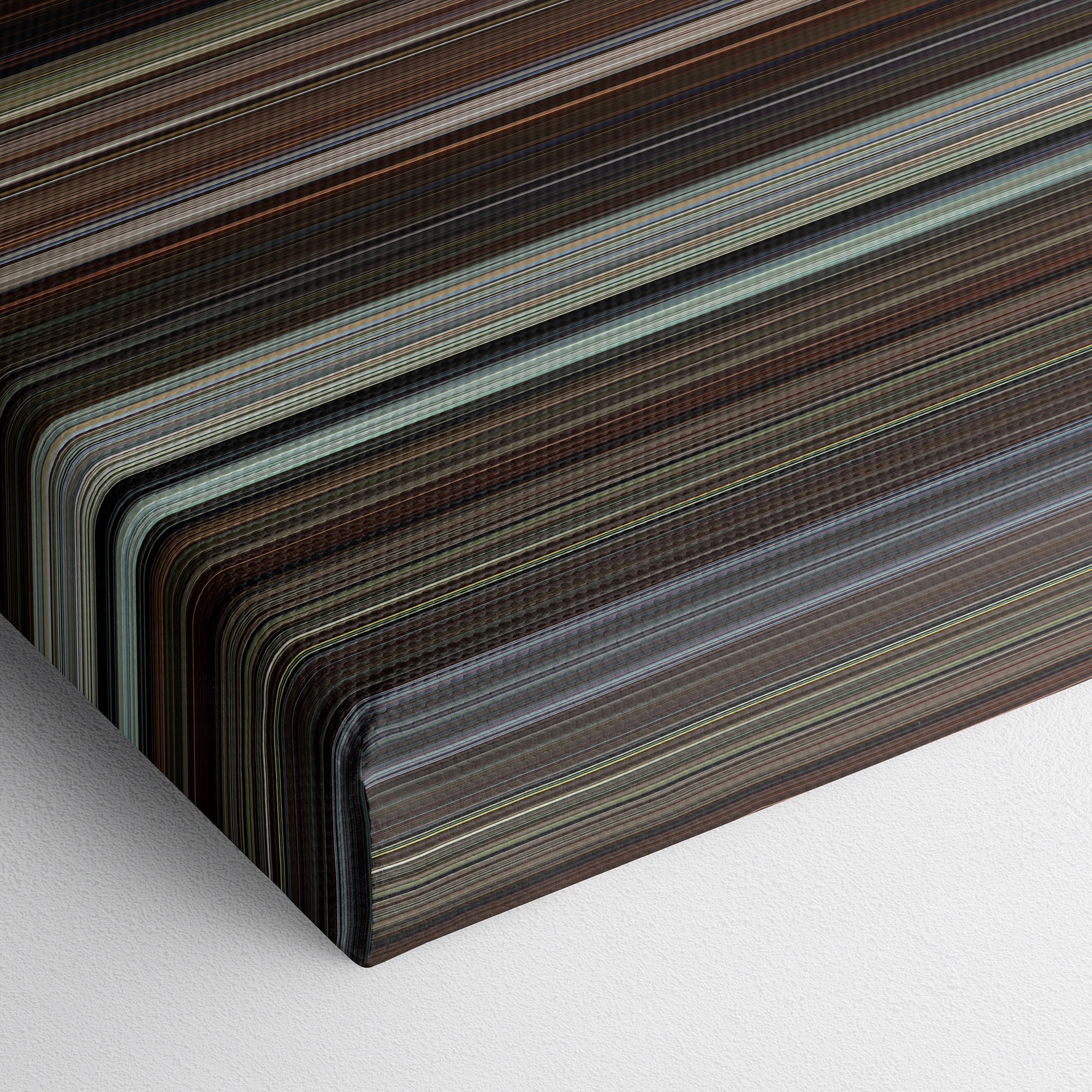 Knives Out (2019) CineSpectrum Color Spectrum Canvas Print - Close Up of Bottom of Print