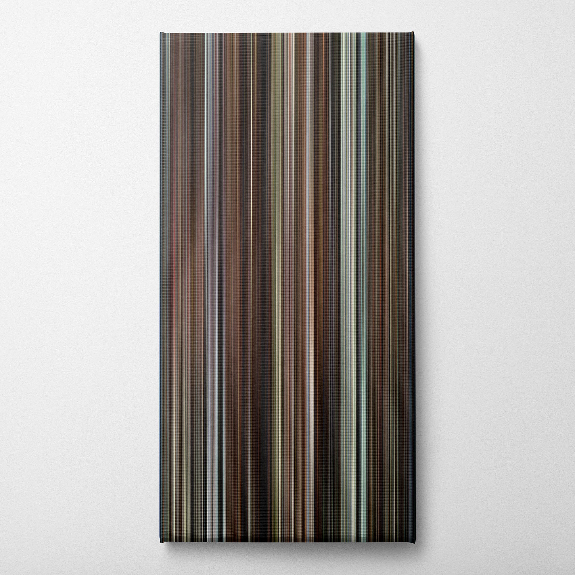 Knives Out (2019) CineSpectrum Color Spectrum Canvas Print - Vertical on Wall