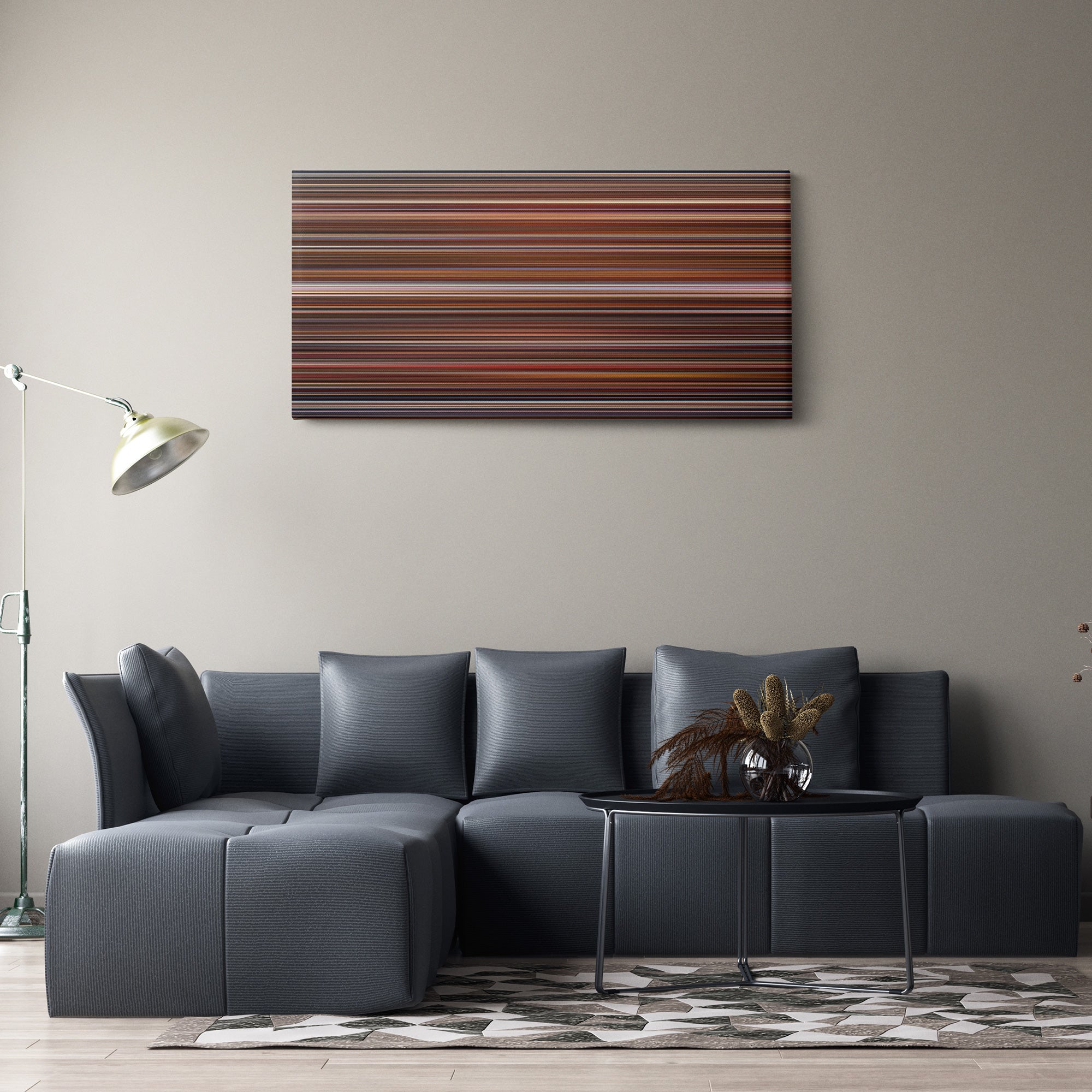 Kundun (1997) CineSpectrum Color Spectrum Canvas Print - Hanging Horizontal on Wall in Room