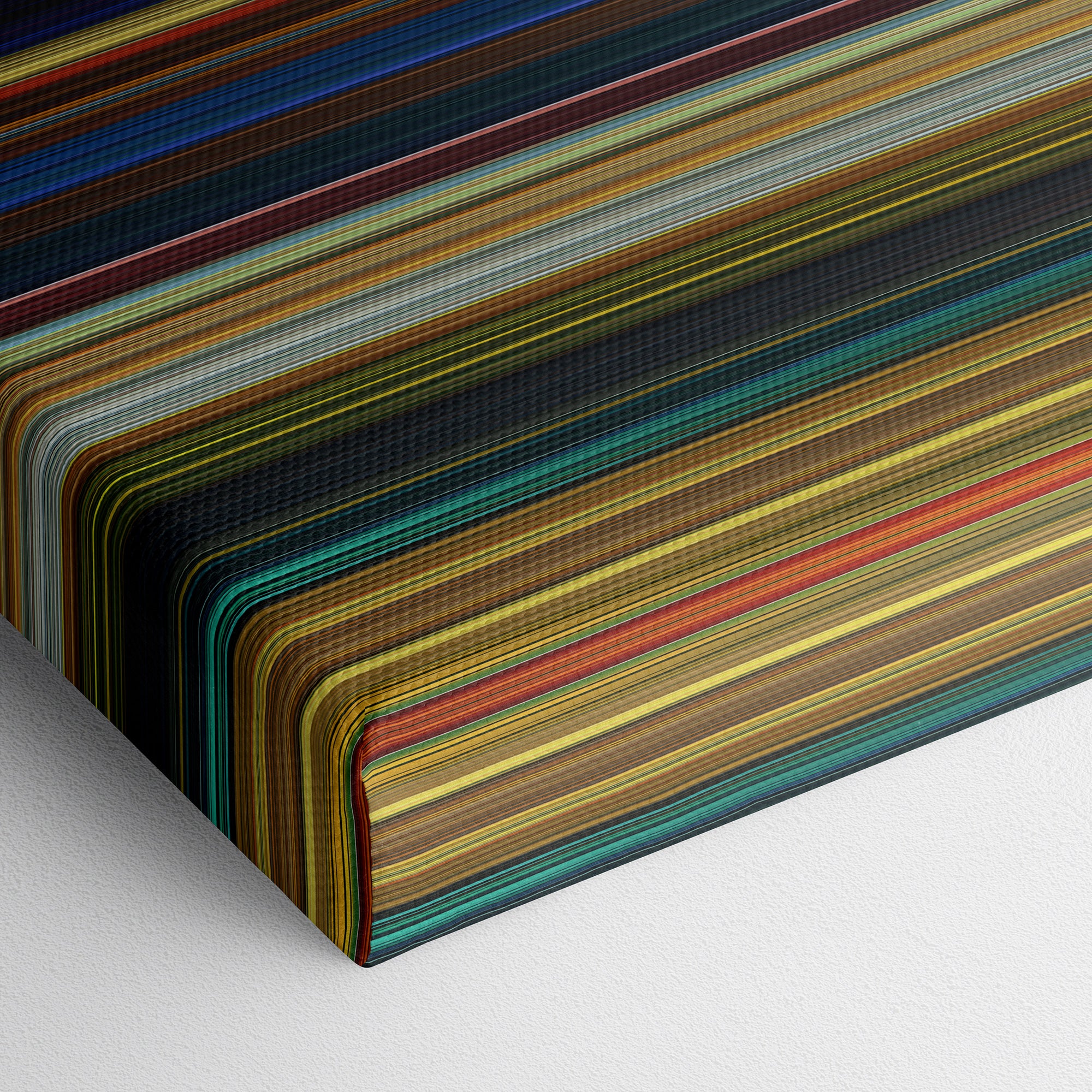 Kung Fu Panda (2008) CineSpectrum Color Spectrum Canvas Print - Close Up of Bottom of Print