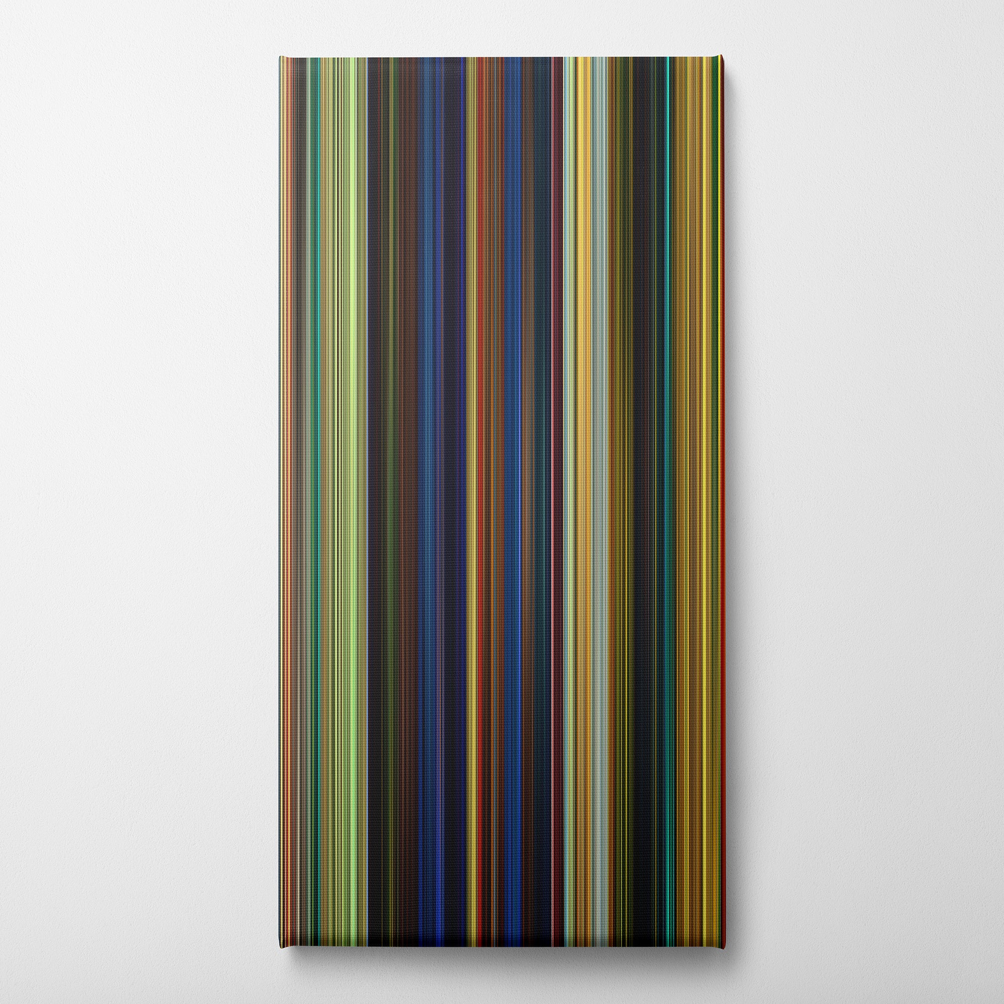 Kung Fu Panda (2008) CineSpectrum Color Spectrum Canvas Print - Vertical on Wall