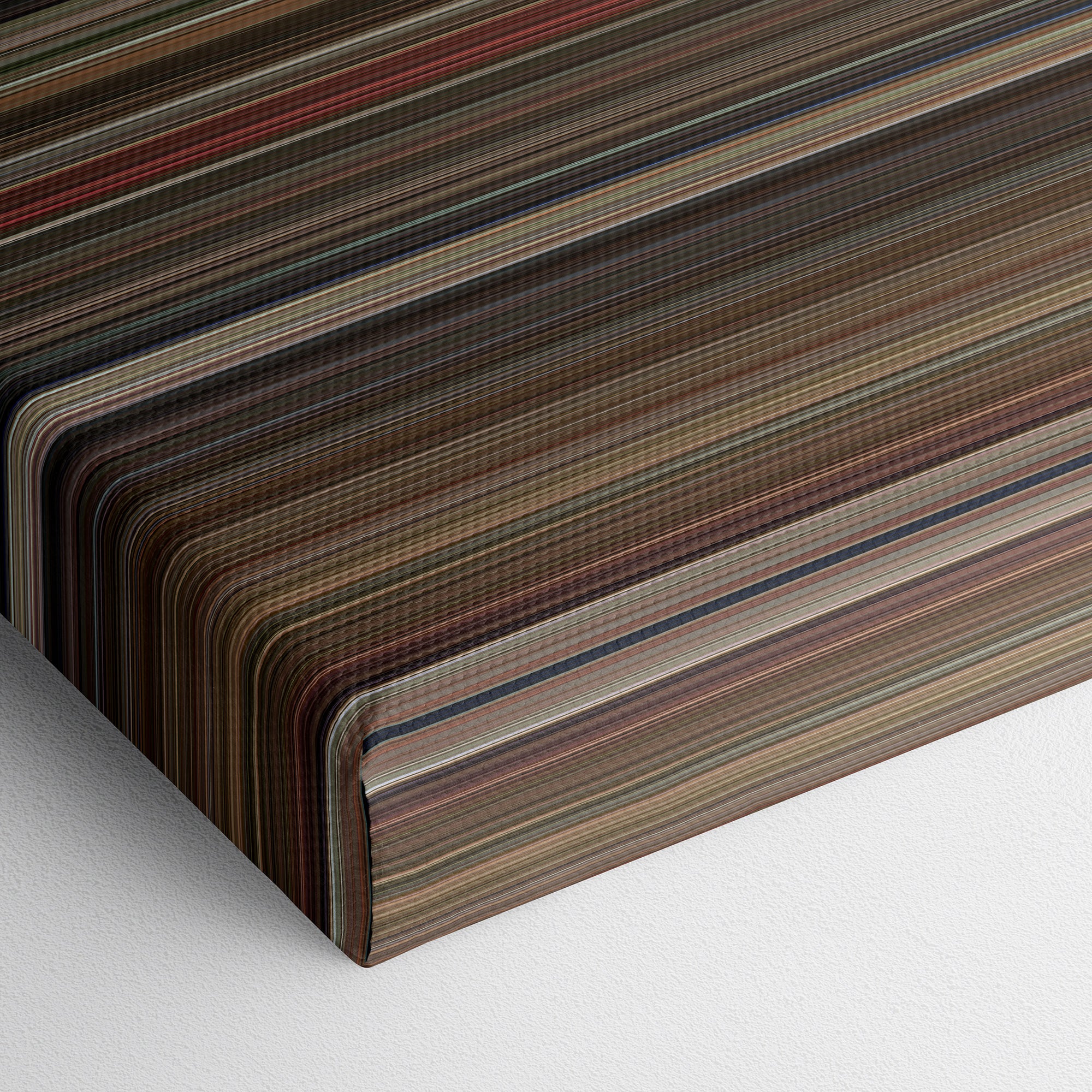 Labyrinth (1986) CineSpectrum Color Spectrum Canvas Print - Close Up of Bottom of Print