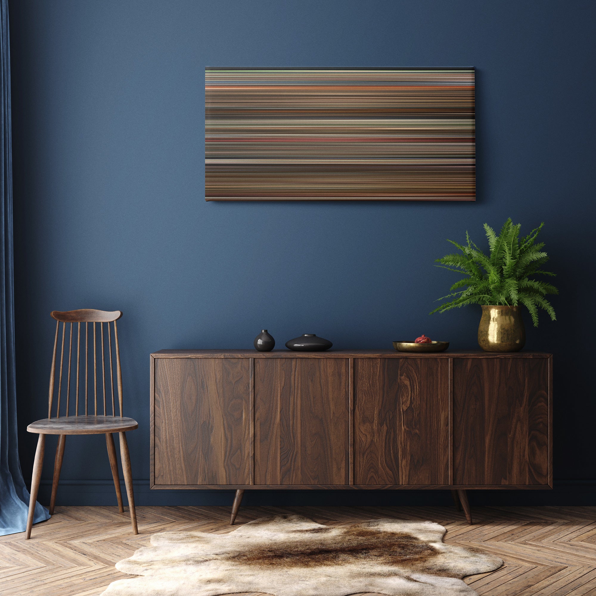 Labyrinth (1986) CineSpectrum Color Spectrum Canvas Print - Hanging Horizontal on Wall in Room