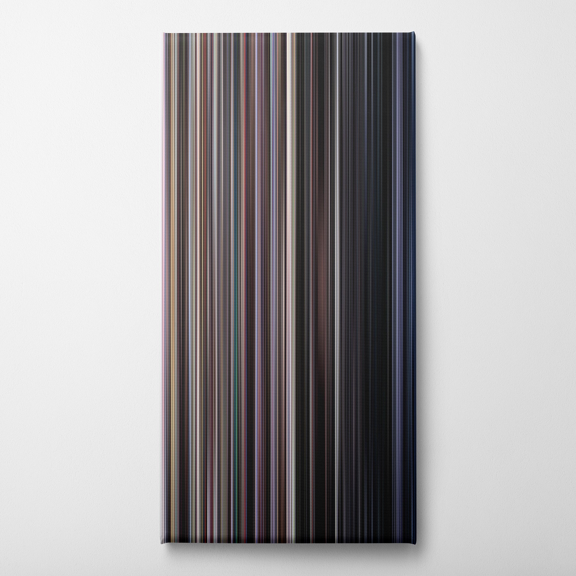 Lady Vengeance (2005) CineSpectrum Color Spectrum Canvas Print - Vertical on Wall