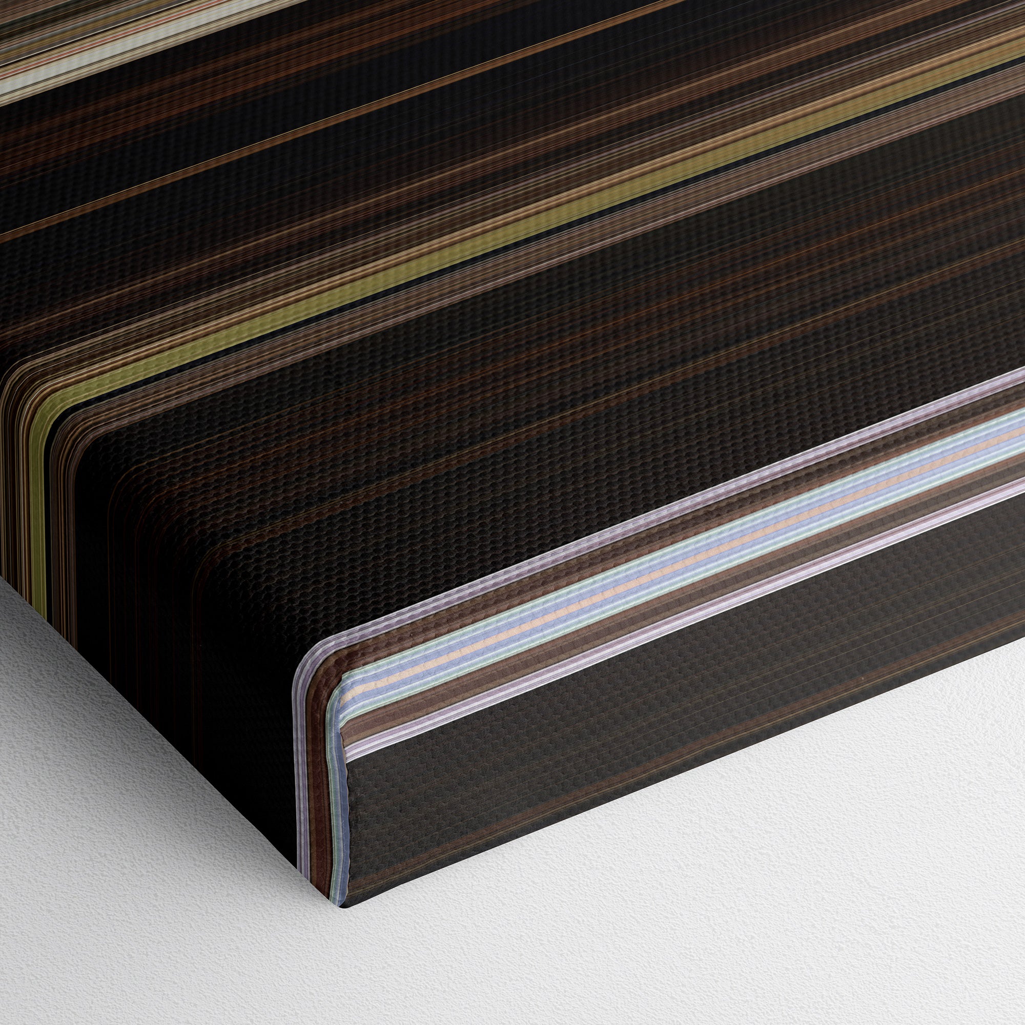 Lady and the Tramp (2019) CineSpectrum Color Spectrum Canvas Print - Close Up of Bottom of Print