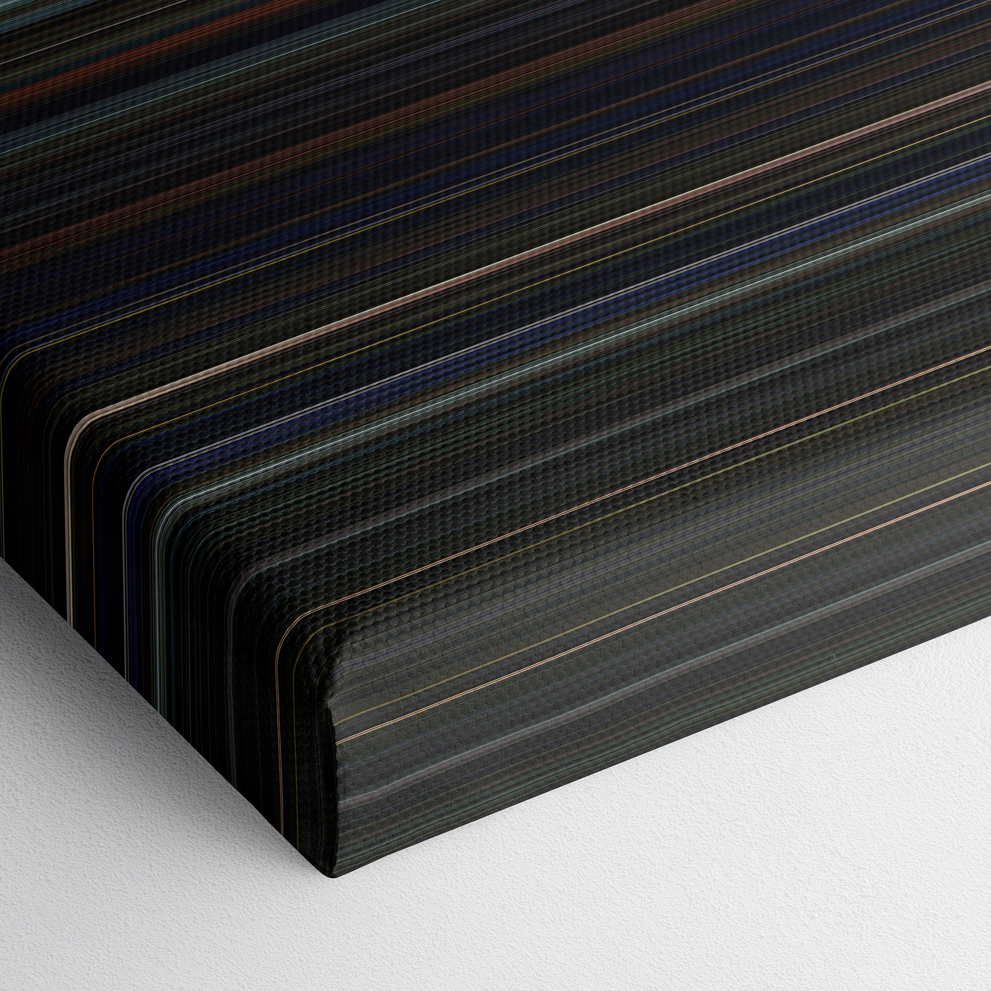 Land Of The Dead (2005) CineSpectrum Color Spectrum Canvas Print - Close Up of Bottom of Print