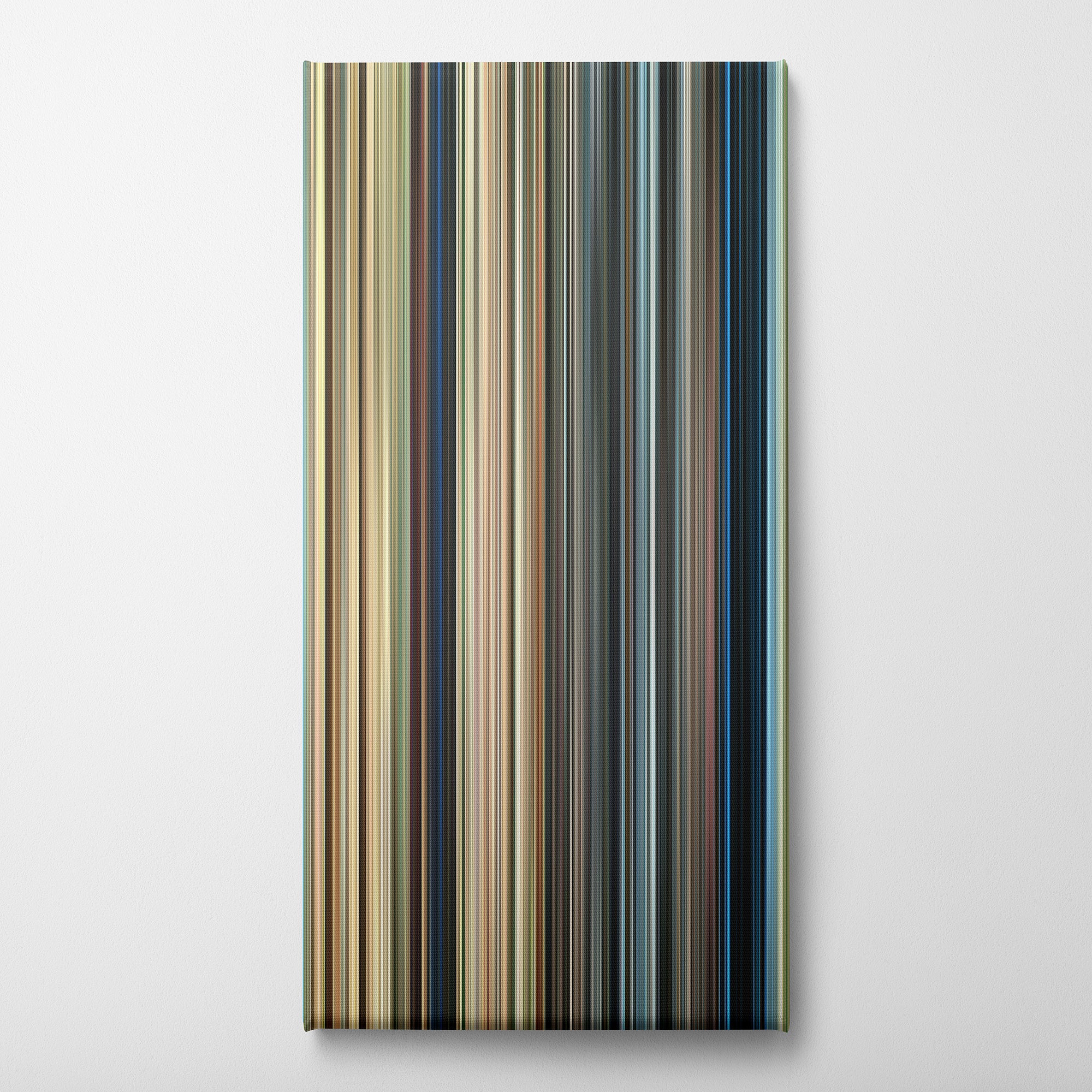 Life Is Beautiful (1997) CineSpectrum Color Spectrum Canvas Print - Vertical on Wall
