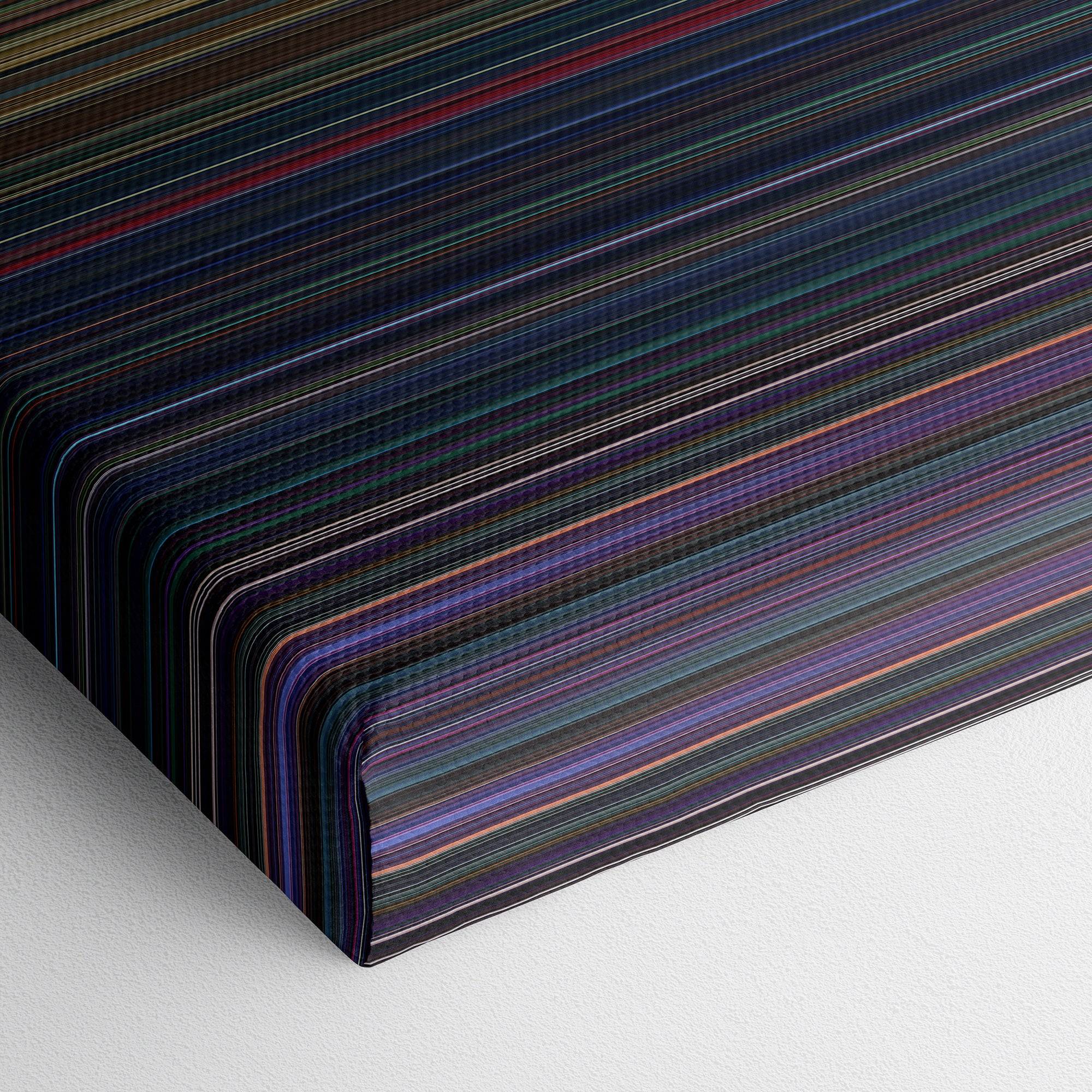 Lightyear (2022) CineSpectrum Color Spectrum Canvas Print - Close Up of Bottom of Print