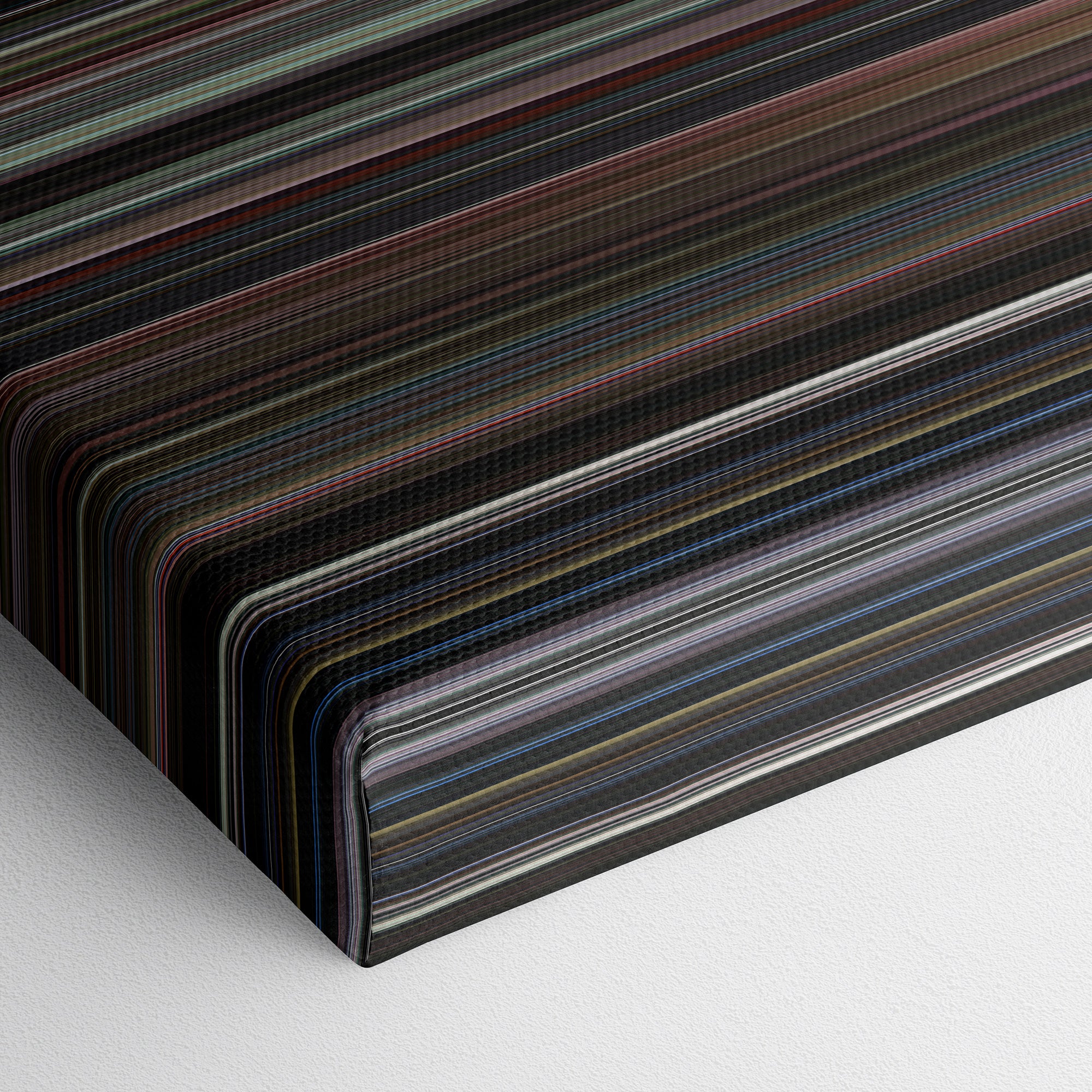Lost Highway (1997) CineSpectrum Color Spectrum Canvas Print - Close Up of Bottom of Print