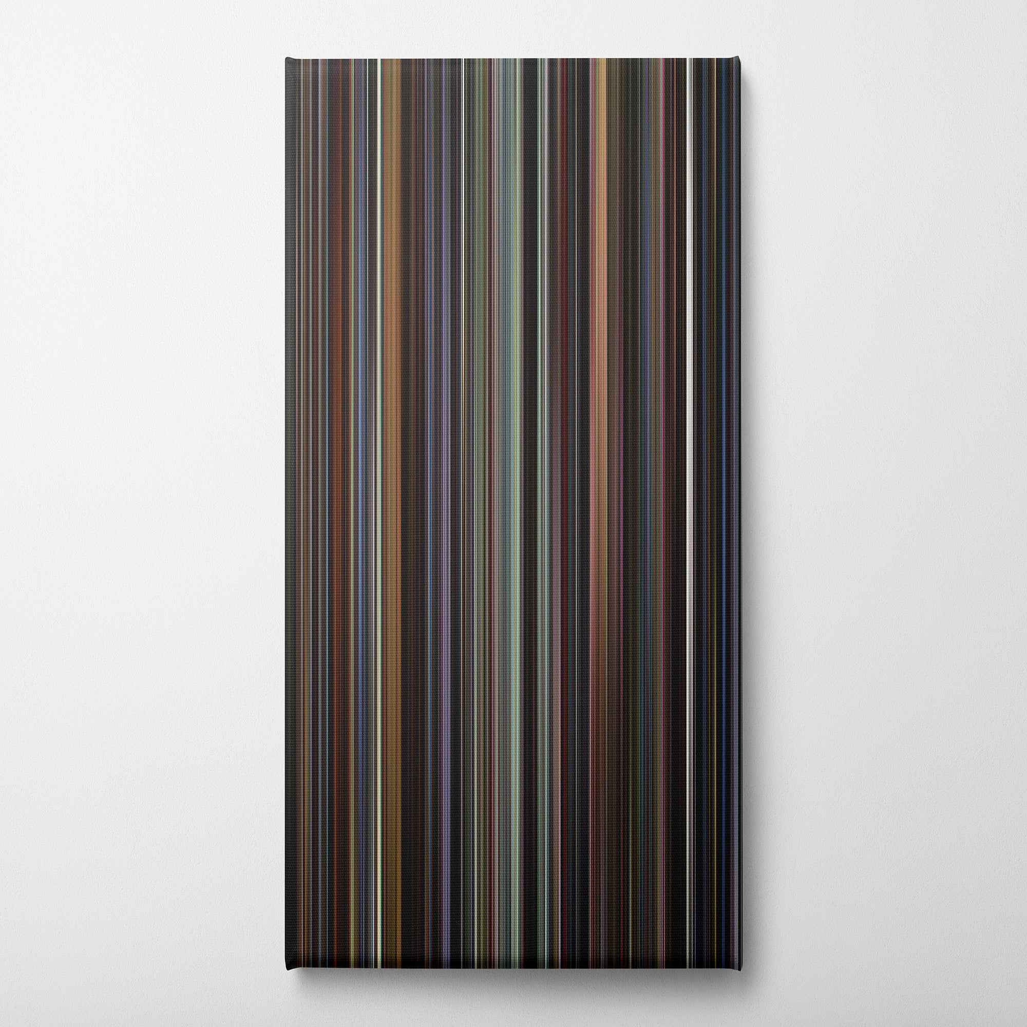 Lost Highway (1997) CineSpectrum Color Spectrum Canvas Print - Vertical on Wall