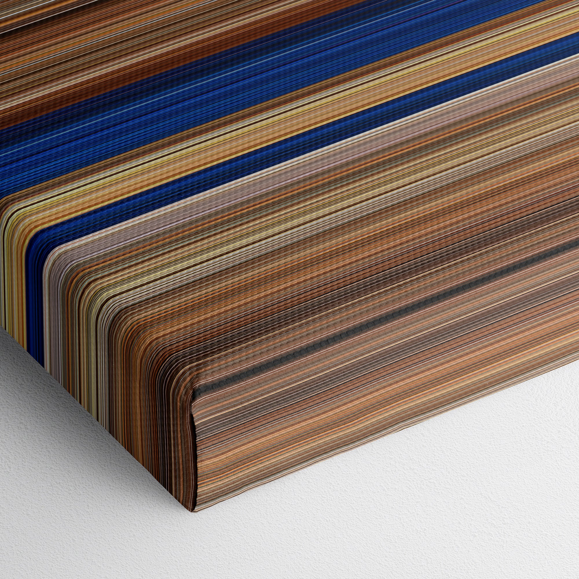 Mad Max - Fury Road (2015) CineSpectrum Color Spectrum Canvas Print - Close Up of Bottom of Print