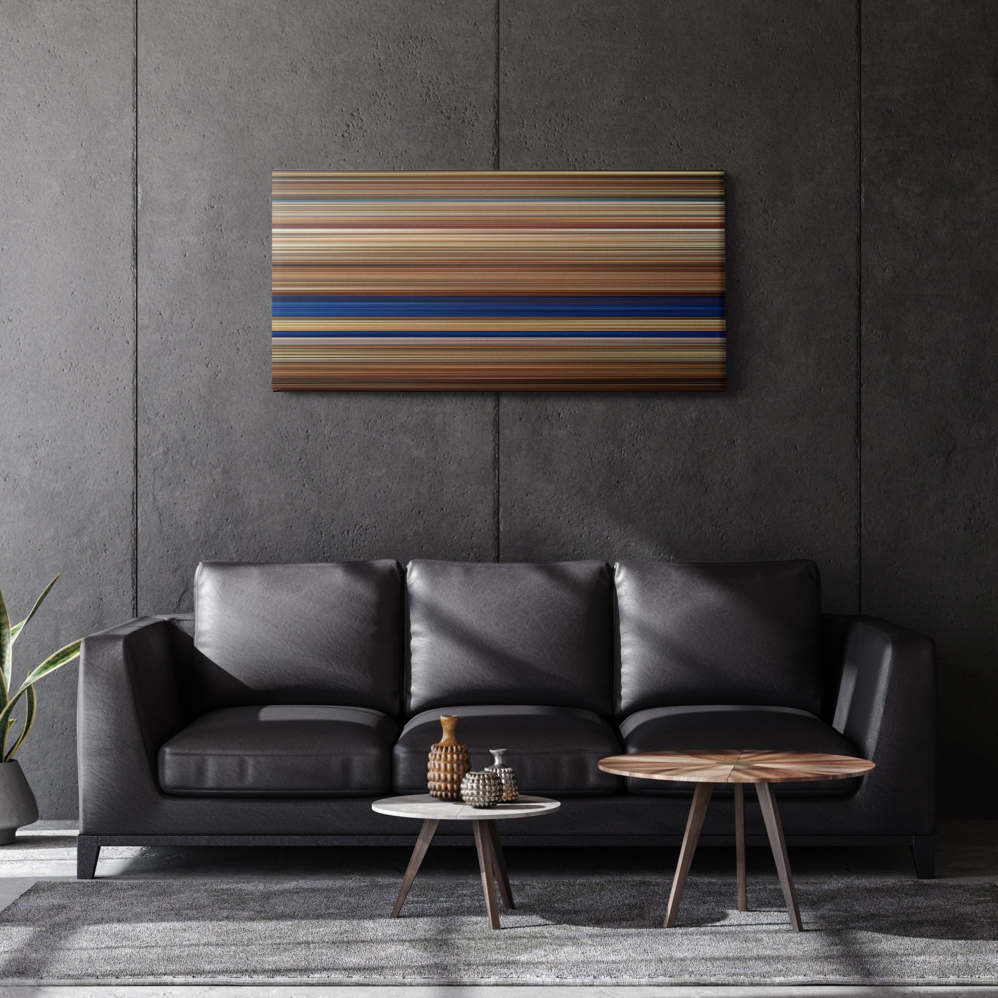 Mad Max - Fury Road (2015) CineSpectrum Color Spectrum Canvas Print - Hanging Horizontal on Wall in Room