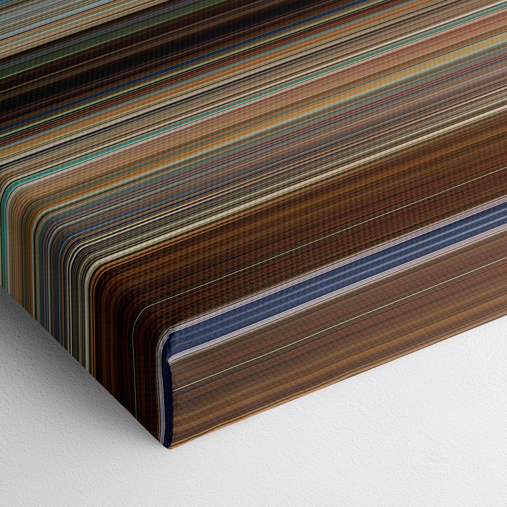 Mamma Mia! (2008) CineSpectrum Color Spectrum Canvas Print - Close Up of Bottom of Print