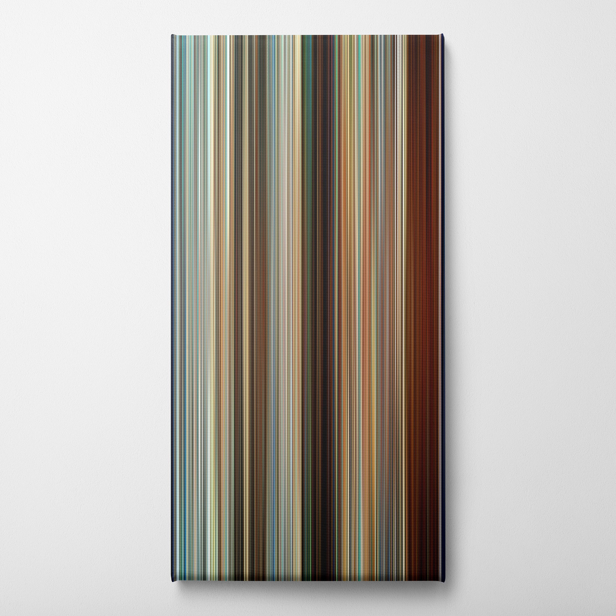 Mamma Mia! (2008) CineSpectrum Color Spectrum Canvas Print - Vertical on Wall