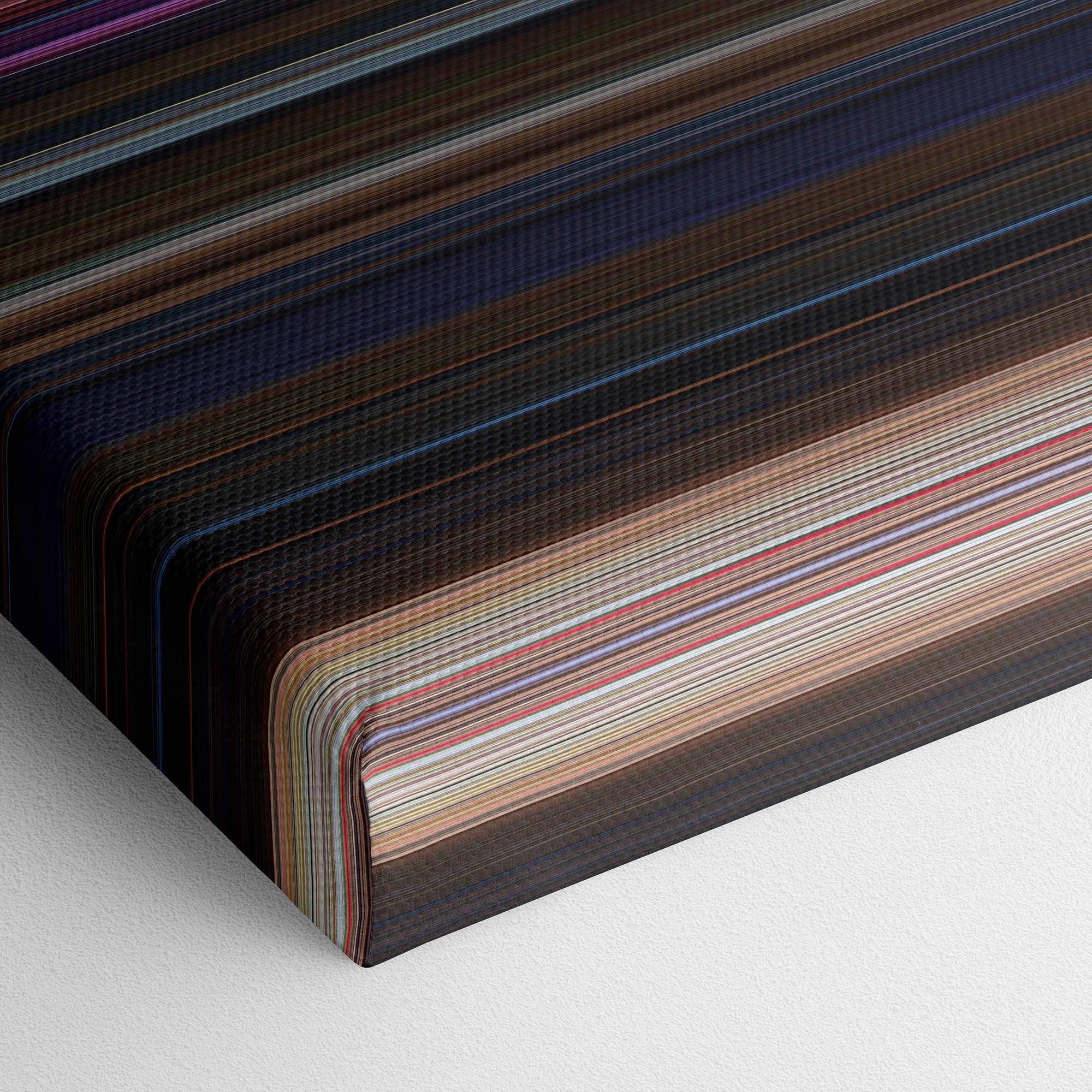 Mary Poppins Returns (2018) CineSpectrum Color Spectrum Canvas Print - Close Up of Bottom of Print