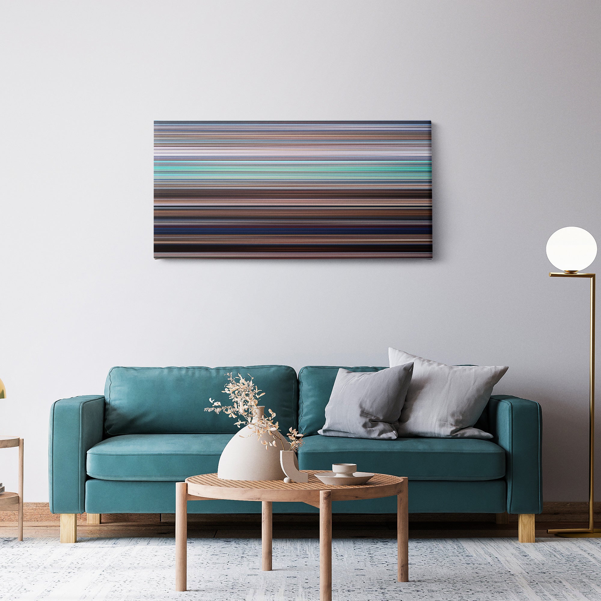 Mary Poppins (1964) CineSpectrum Color Spectrum Canvas Print - Hanging Horizontal on Wall in Room