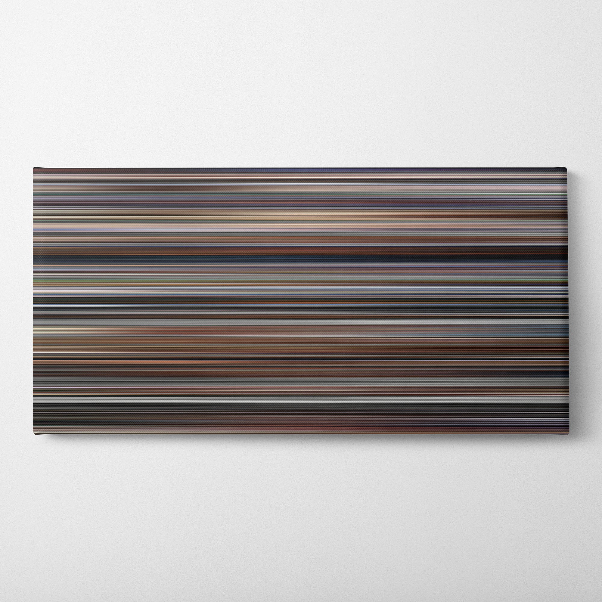 Memento (2000) CineSpectrum Color Spectrum Canvas Print - Horizontal on Wall