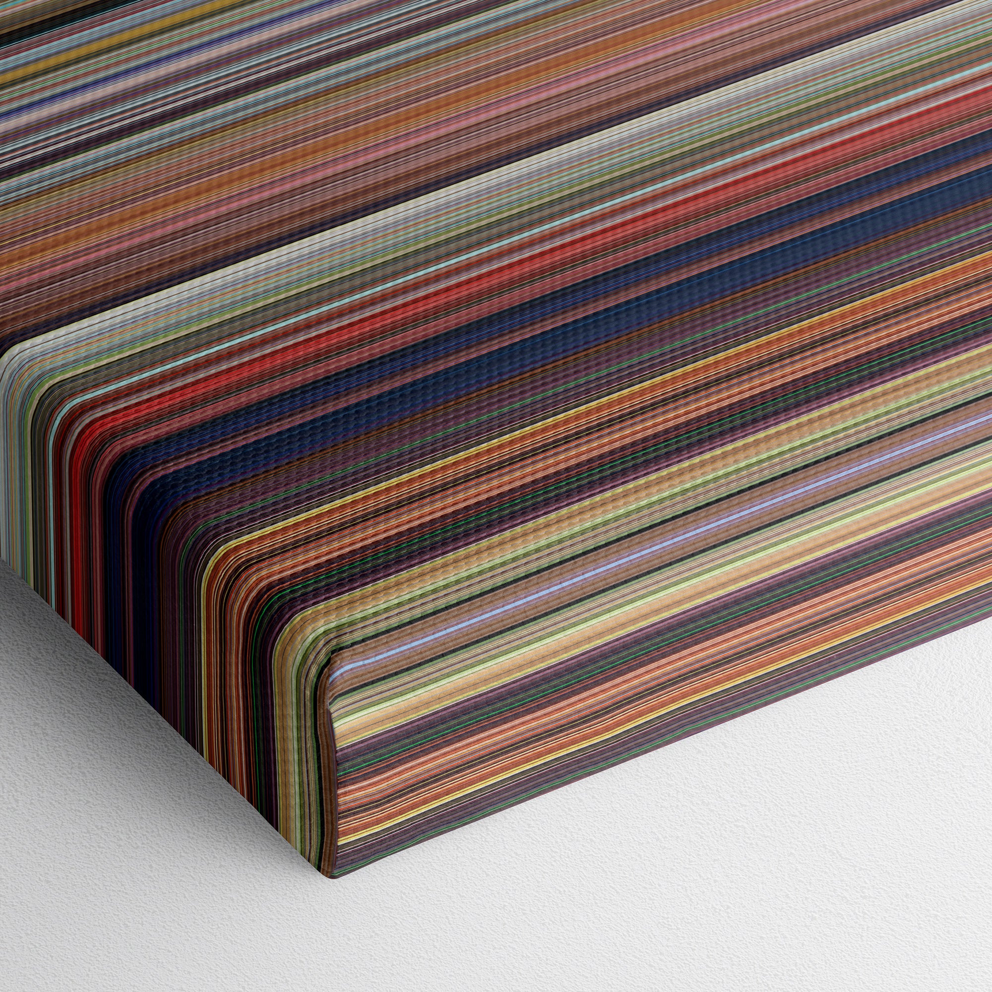 Minions - The Rise of Gru (2022) CineSpectrum Color Spectrum Canvas Print - Close Up of Bottom of Print