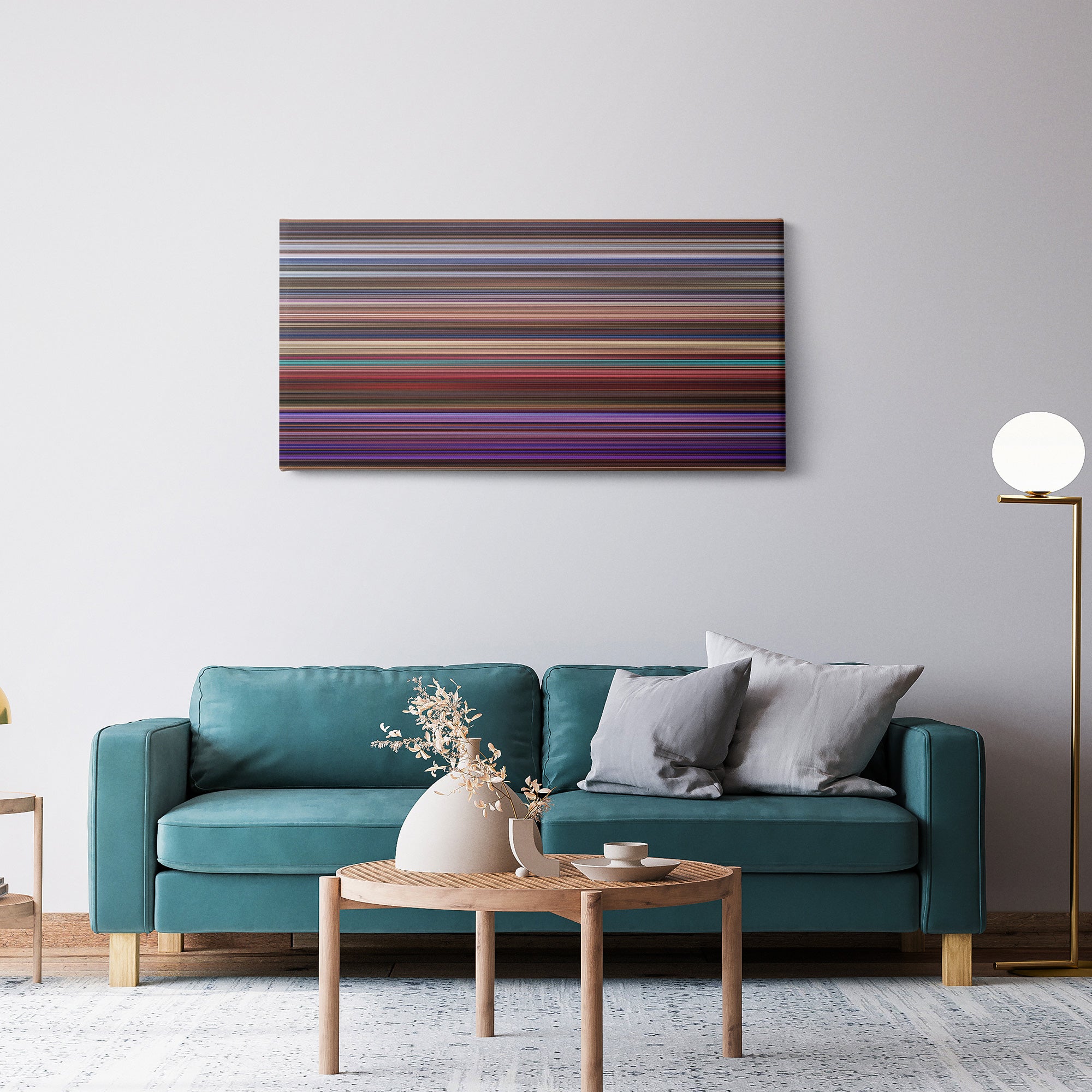 Miss Congeniality (2000) CineSpectrum Color Spectrum Canvas Print - Hanging Horizontal on Wall in Room