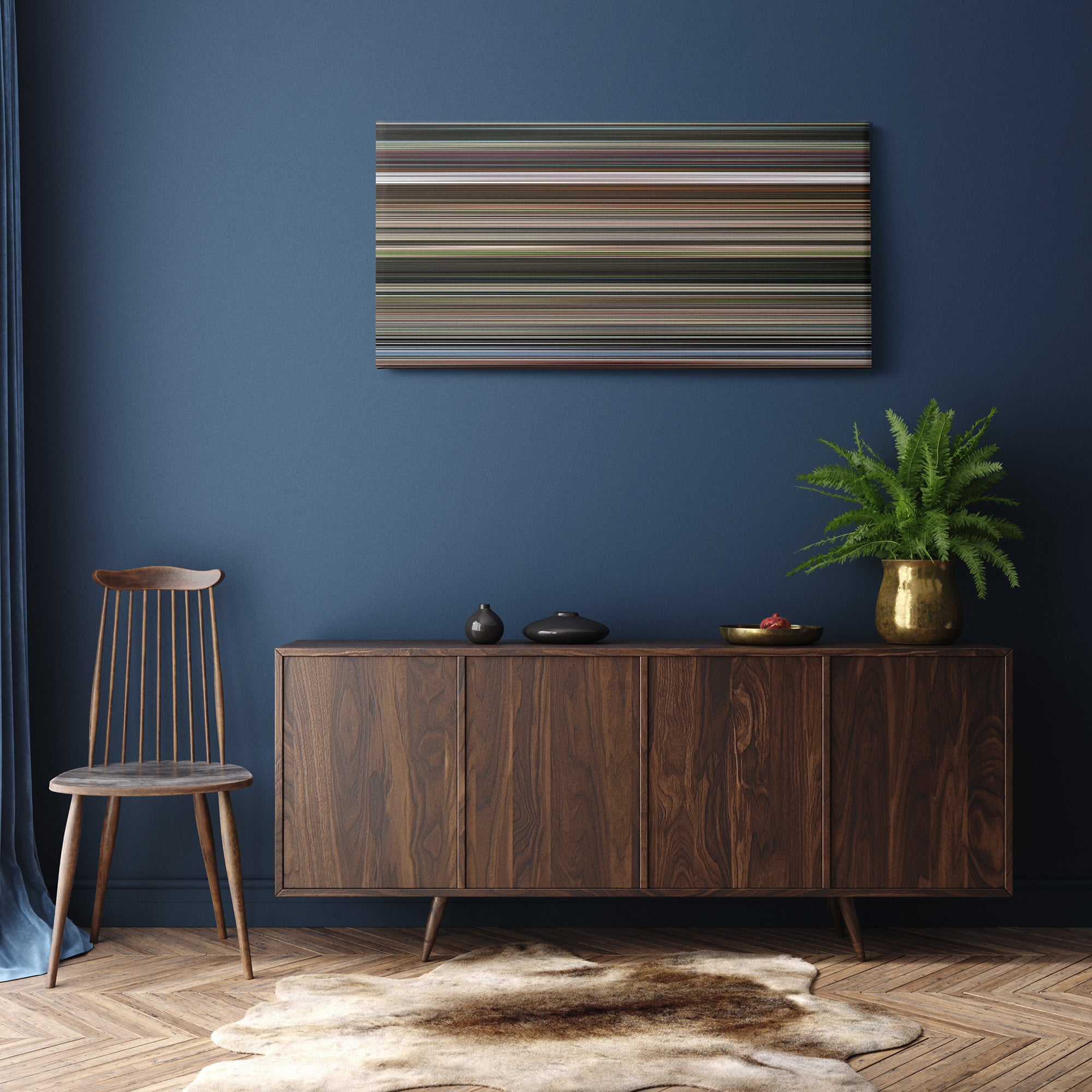 Mission Impossible - Fallout (2018) CineSpectrum Color Spectrum Canvas Print - Hanging Horizontal on Wall in Room