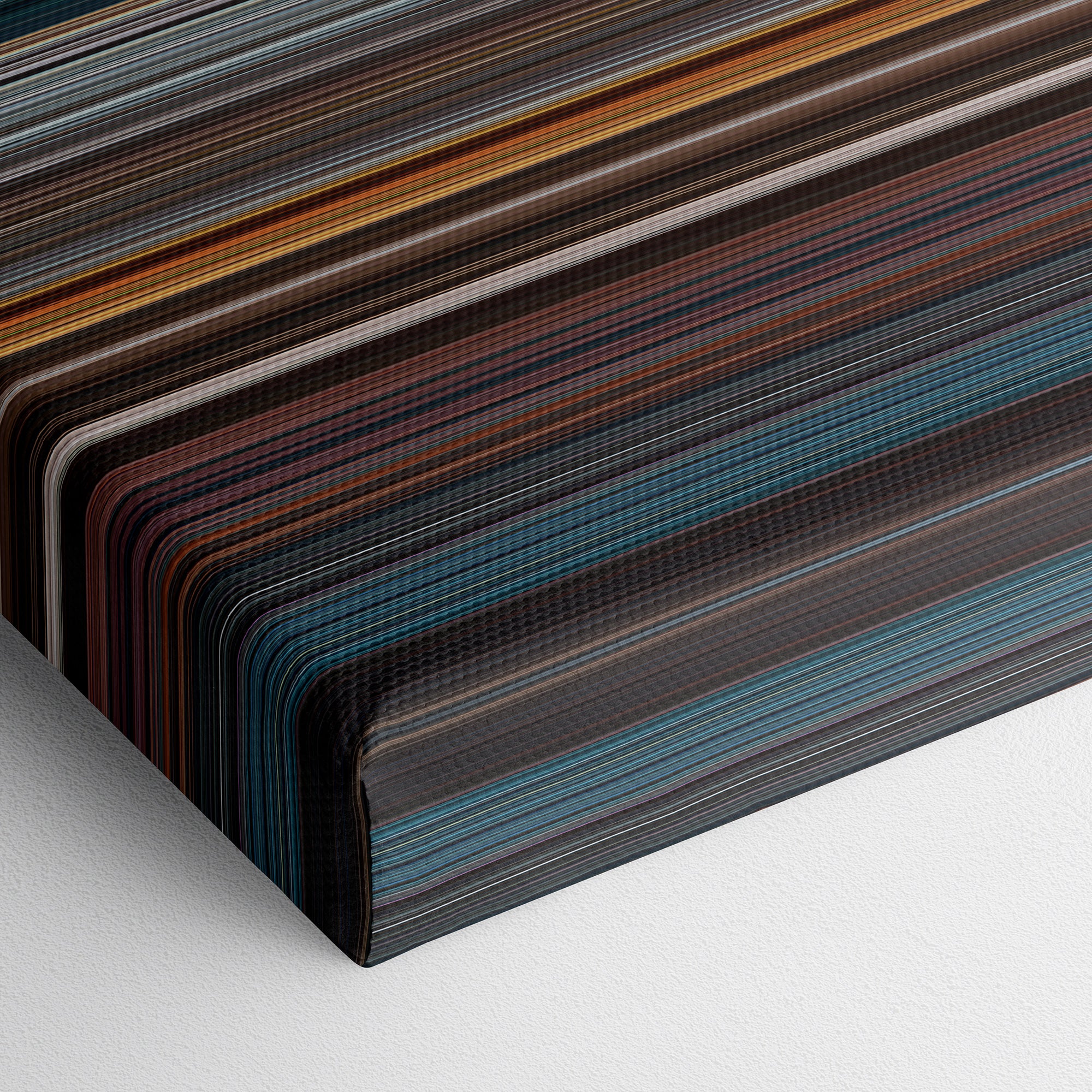 Mission Impossible - Ghost Protocol (2011) CineSpectrum Color Spectrum Canvas Print - Close Up of Bottom of Print