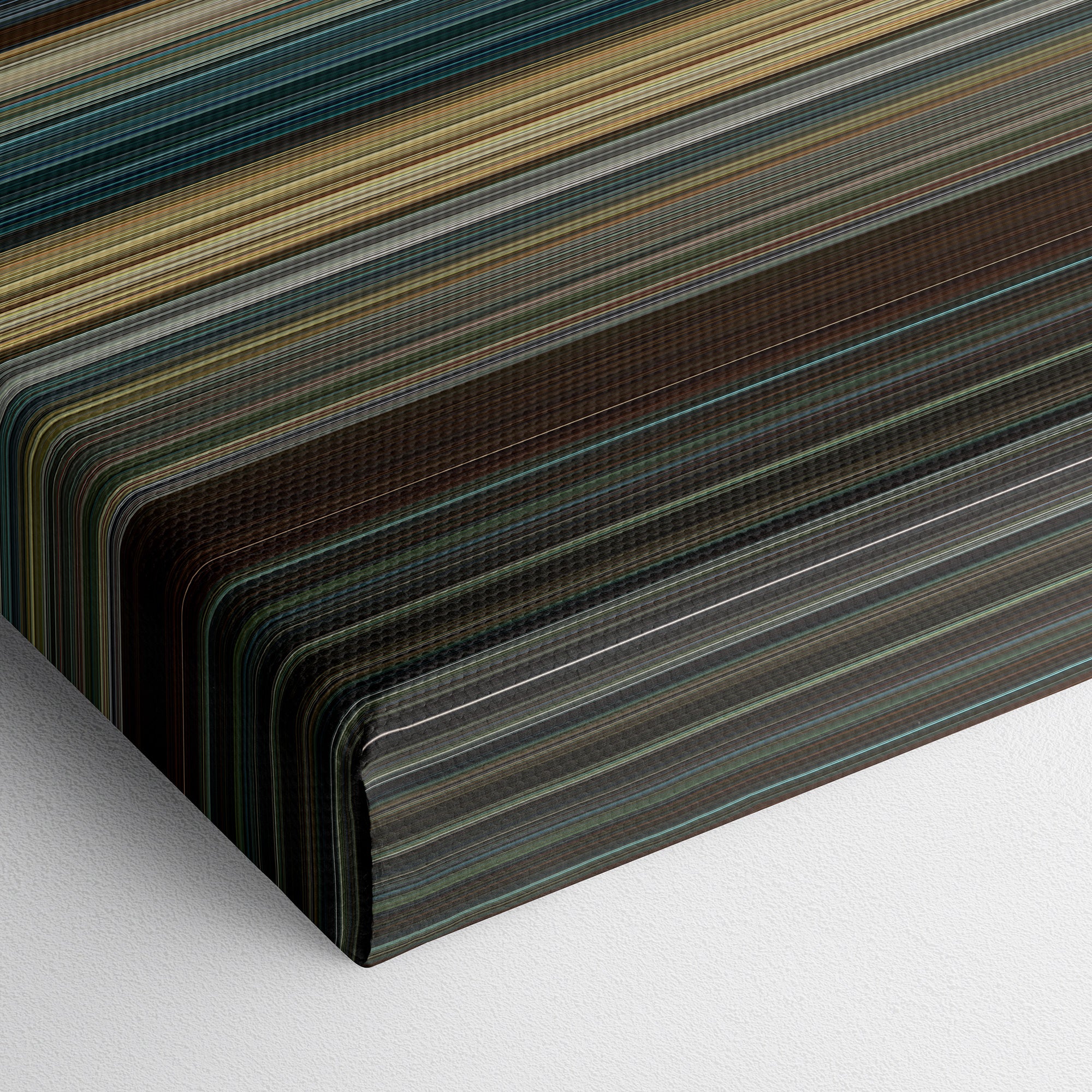 Mission Impossible - Rogue Nation (2015) CineSpectrum Color Spectrum Canvas Print - Close Up of Bottom of Print