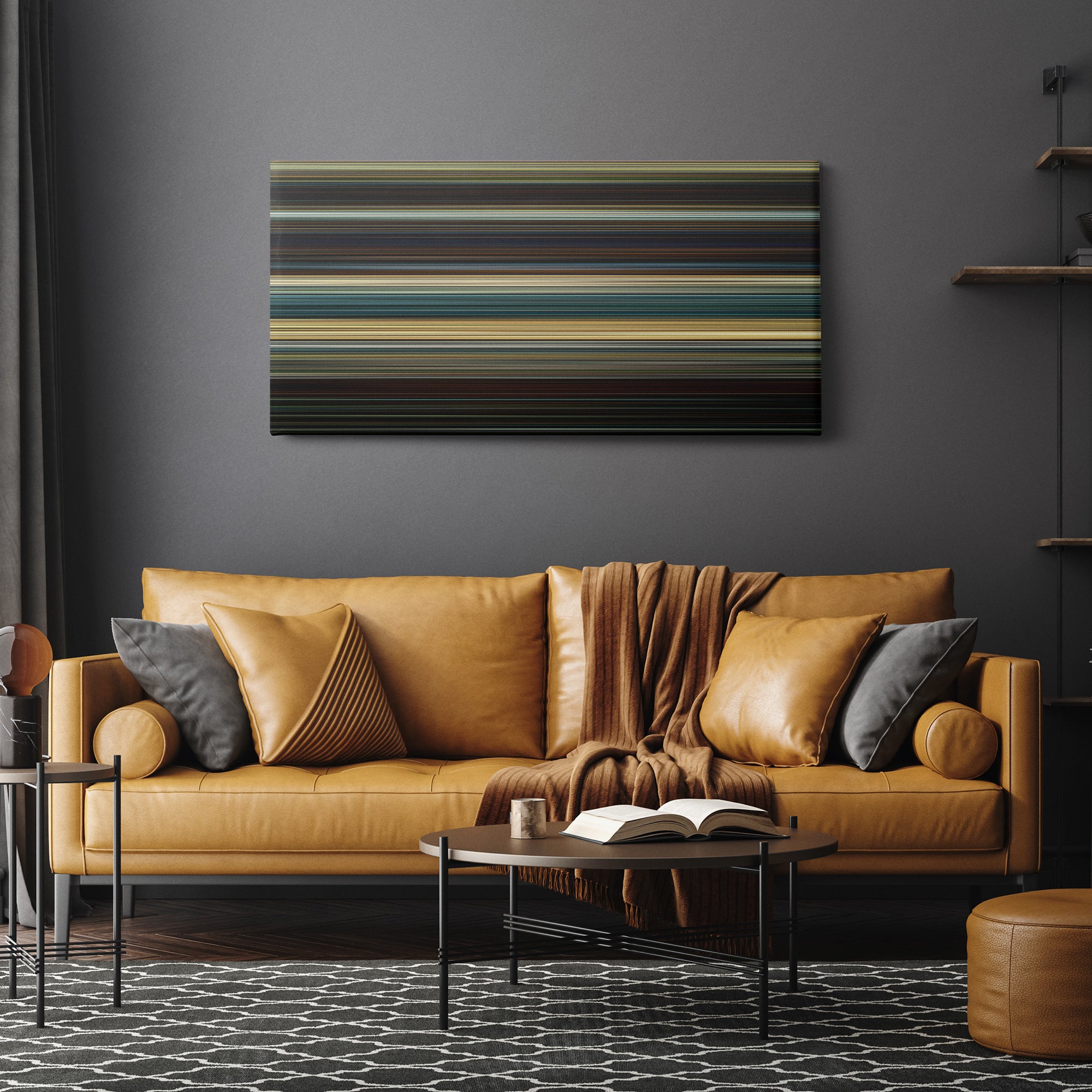 Mission Impossible - Rogue Nation (2015) CineSpectrum Color Spectrum Canvas Print - Hanging Horizontal on Wall in Room