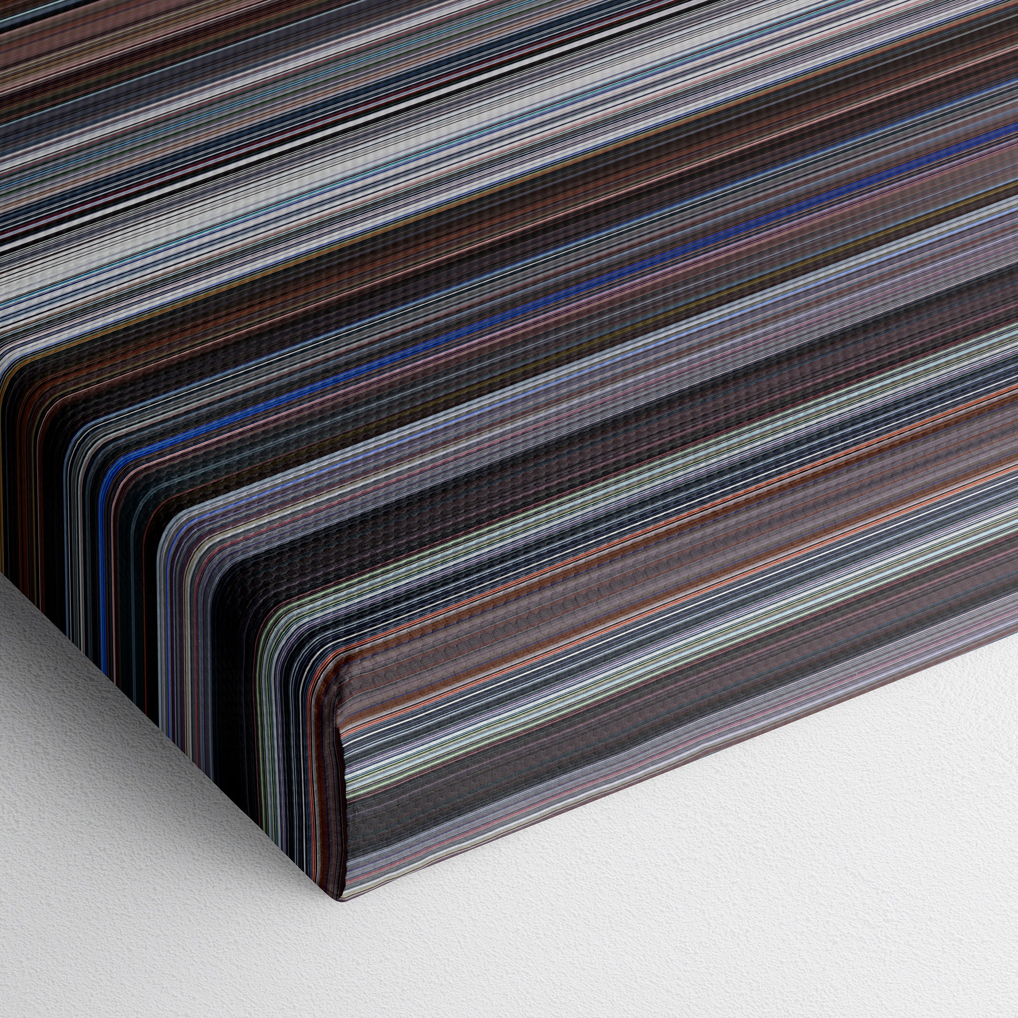 Mission Impossible (1996) CineSpectrum Color Spectrum Canvas Print - Close Up of Bottom of Print