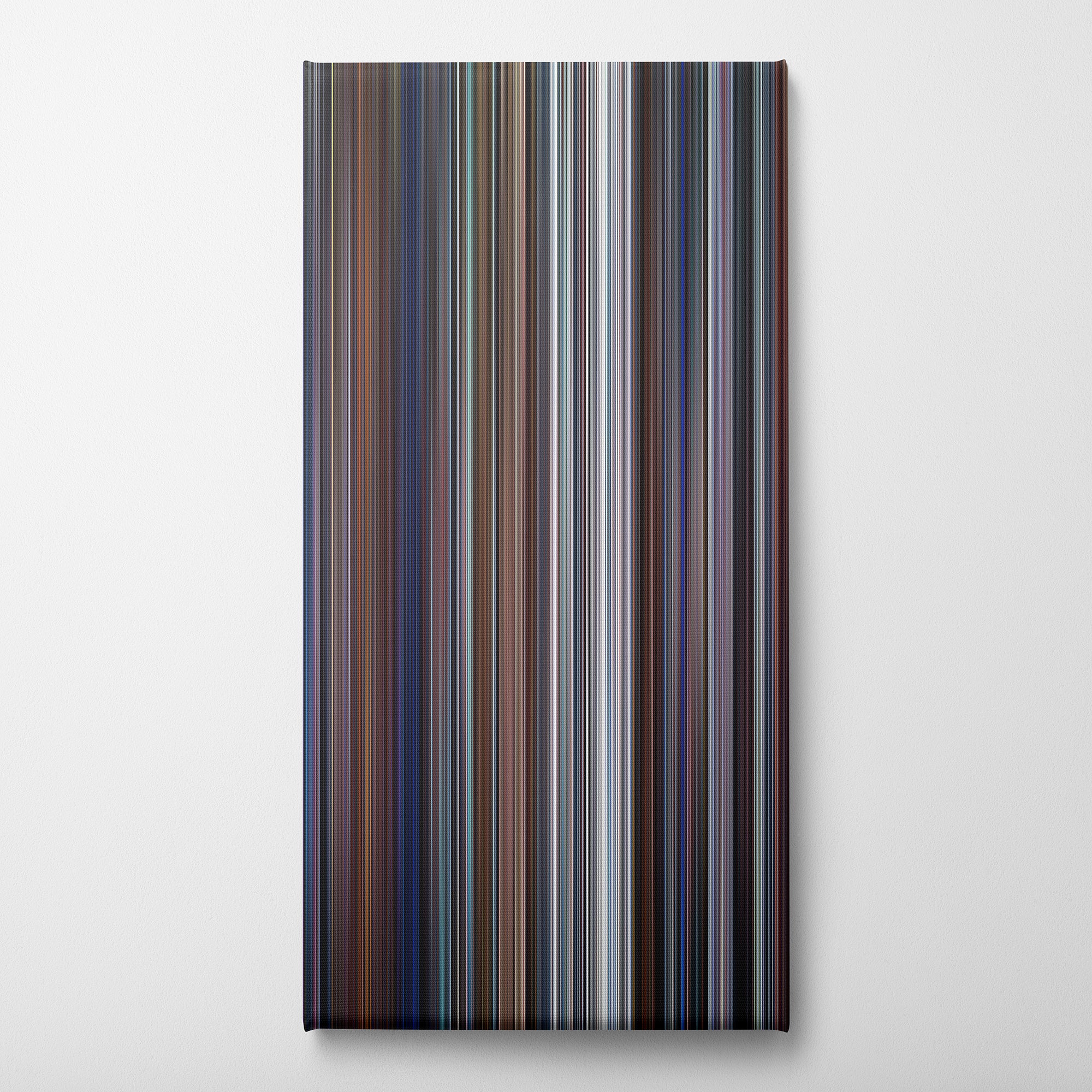 Mission Impossible (1996) CineSpectrum Color Spectrum Canvas Print - Vertical on Wall