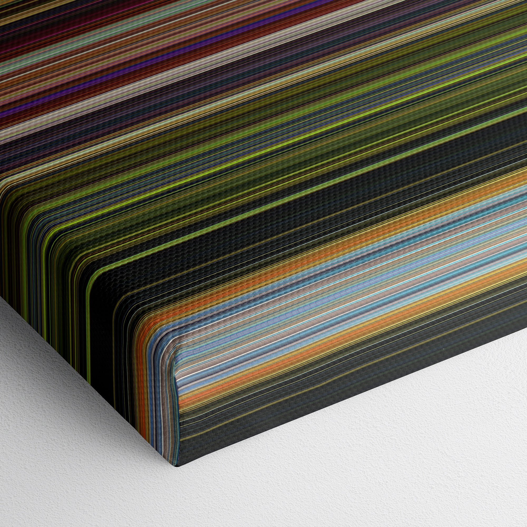 Monsters University (2013) CineSpectrum Color Spectrum Canvas Print - Close Up of Bottom of Print