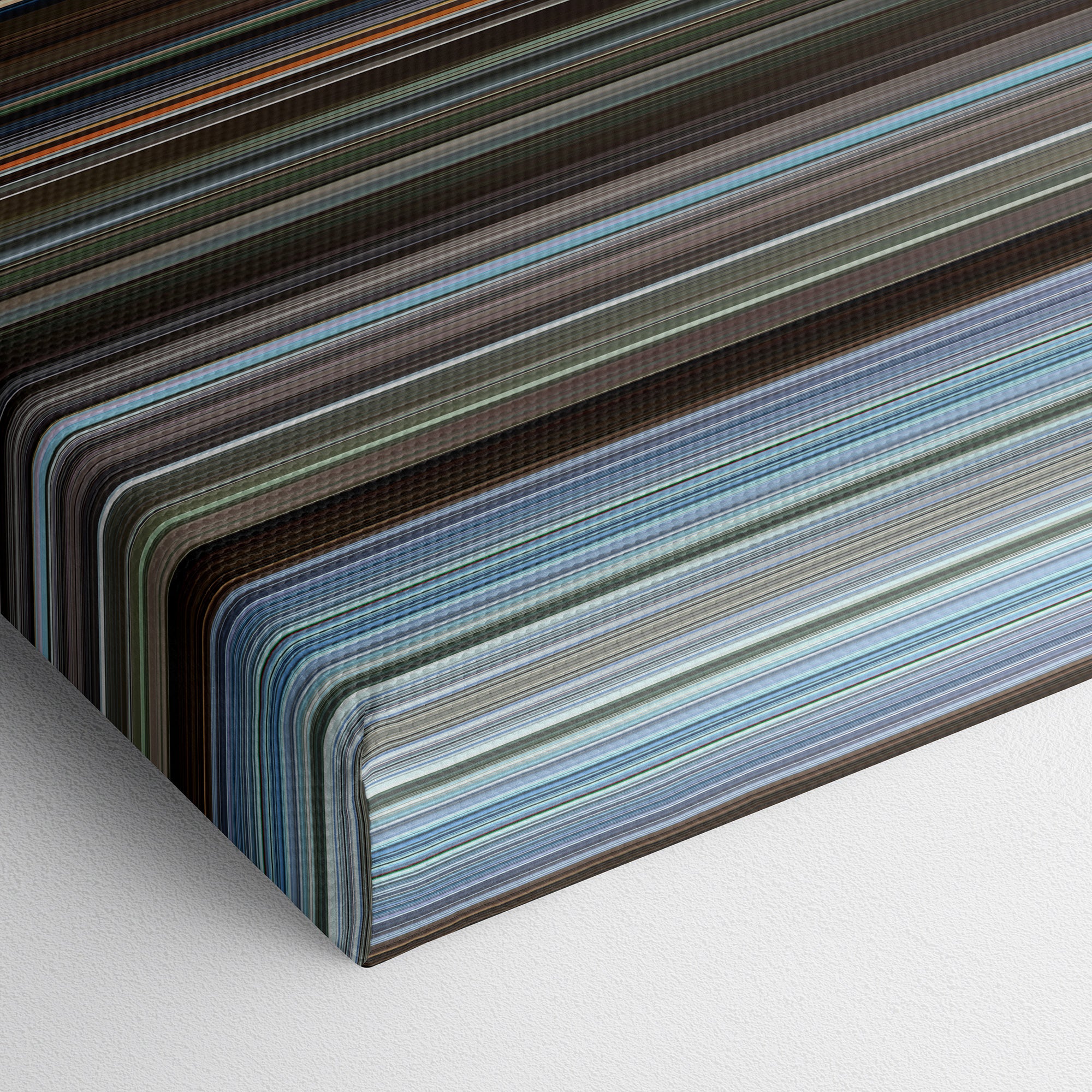 Monty Python and the Holy Grail (1975) CineSpectrum Color Spectrum Canvas Print - Close Up of Bottom of Print